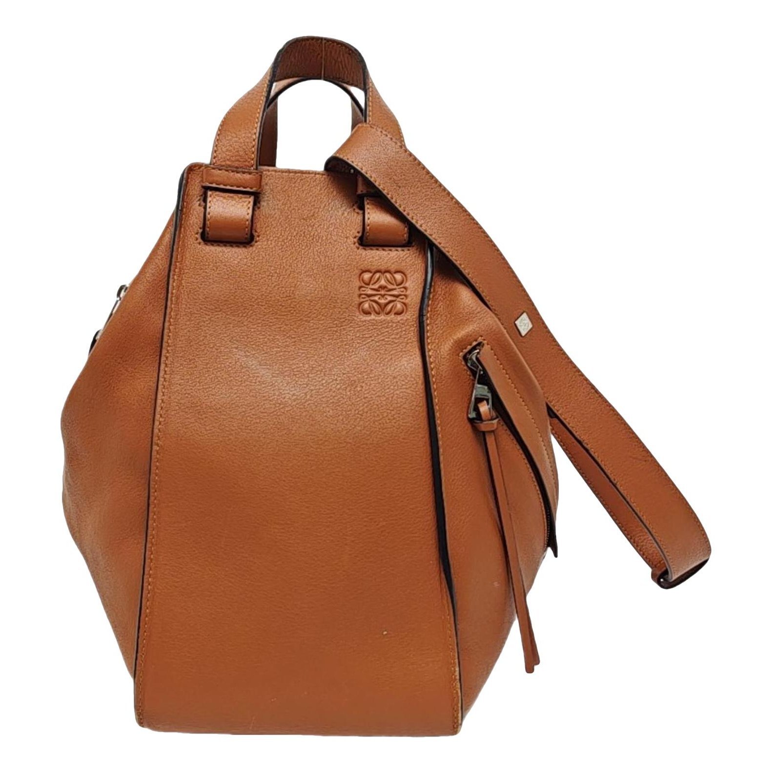 Hammock leather handbag