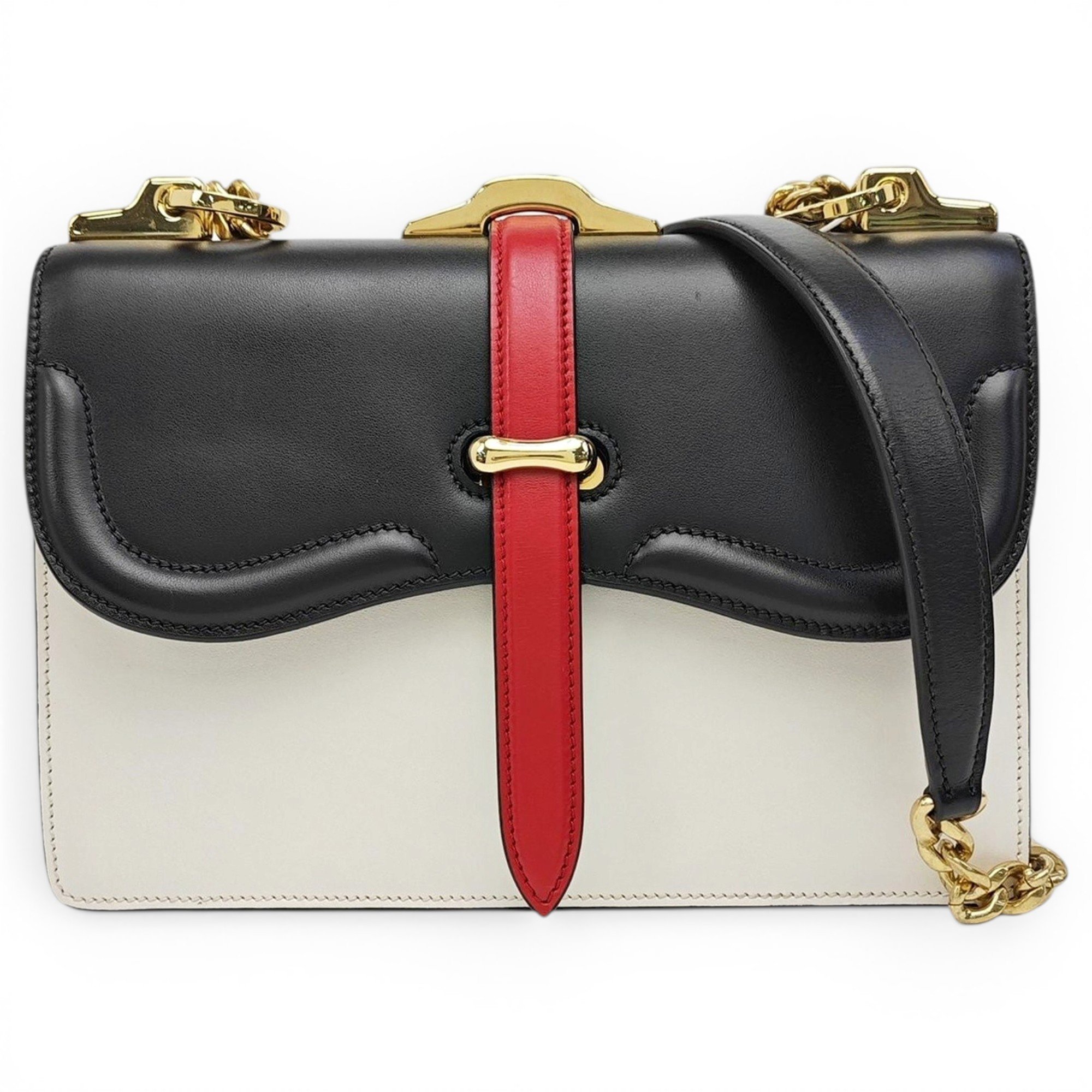 Belle leather handbag