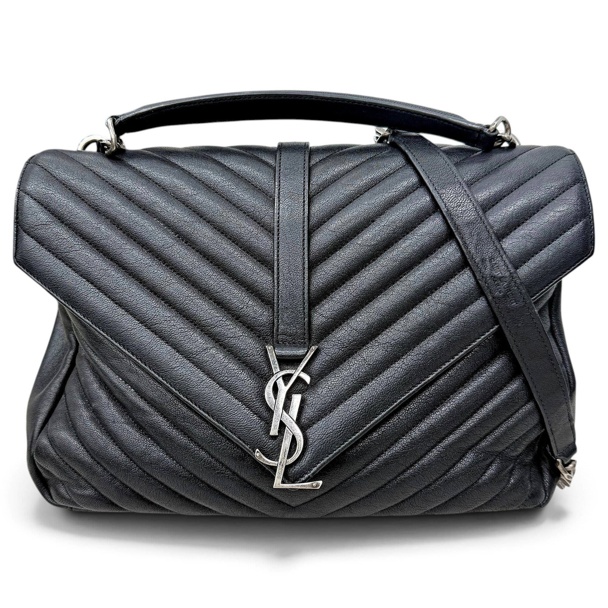 Collége monogramme leather handbag