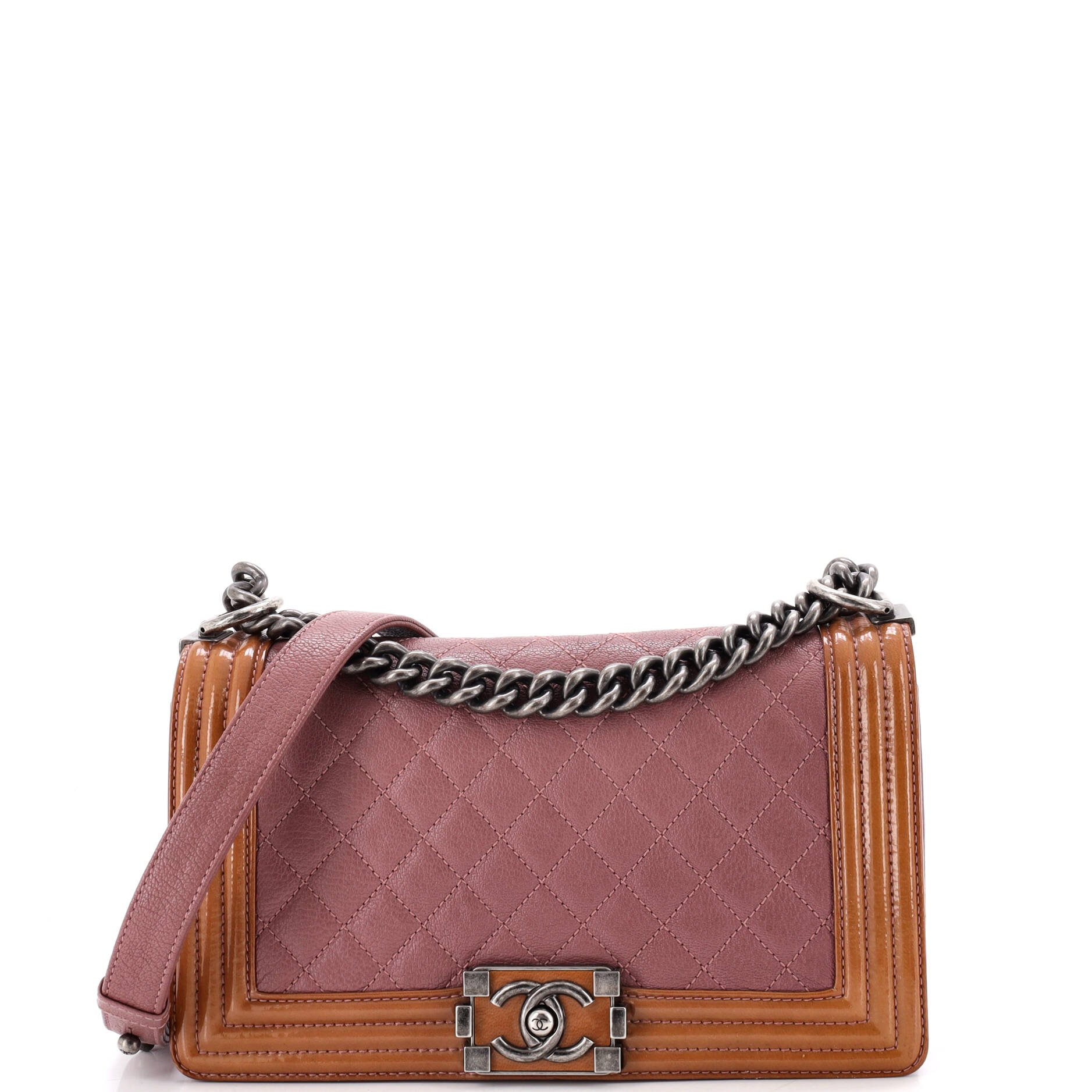 Boy Flap Bag Quilted Calfskin Old Medium