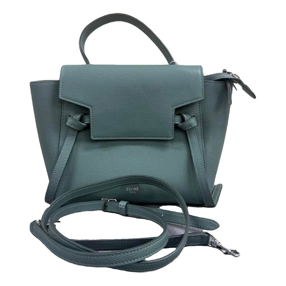 Belt leather handbag