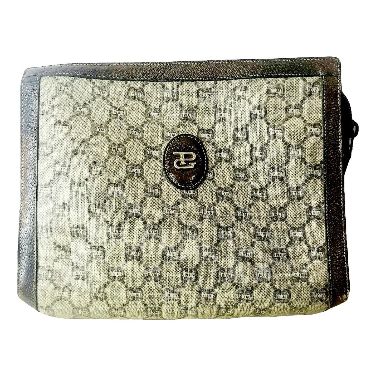 Leather clutch bag