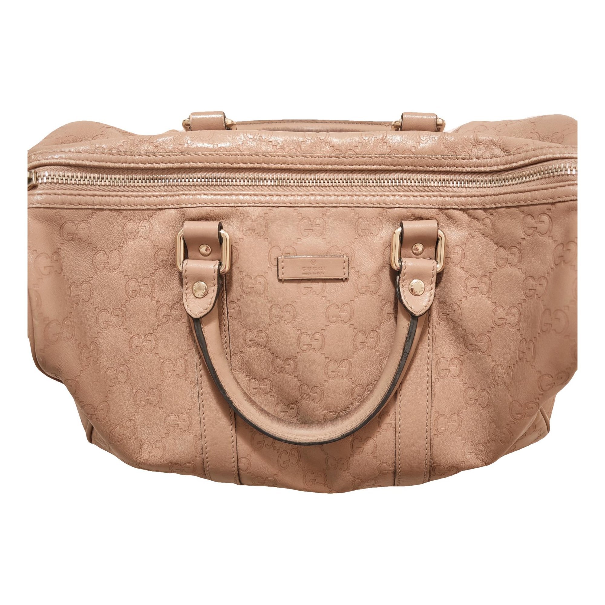 Boston leather bowling bag