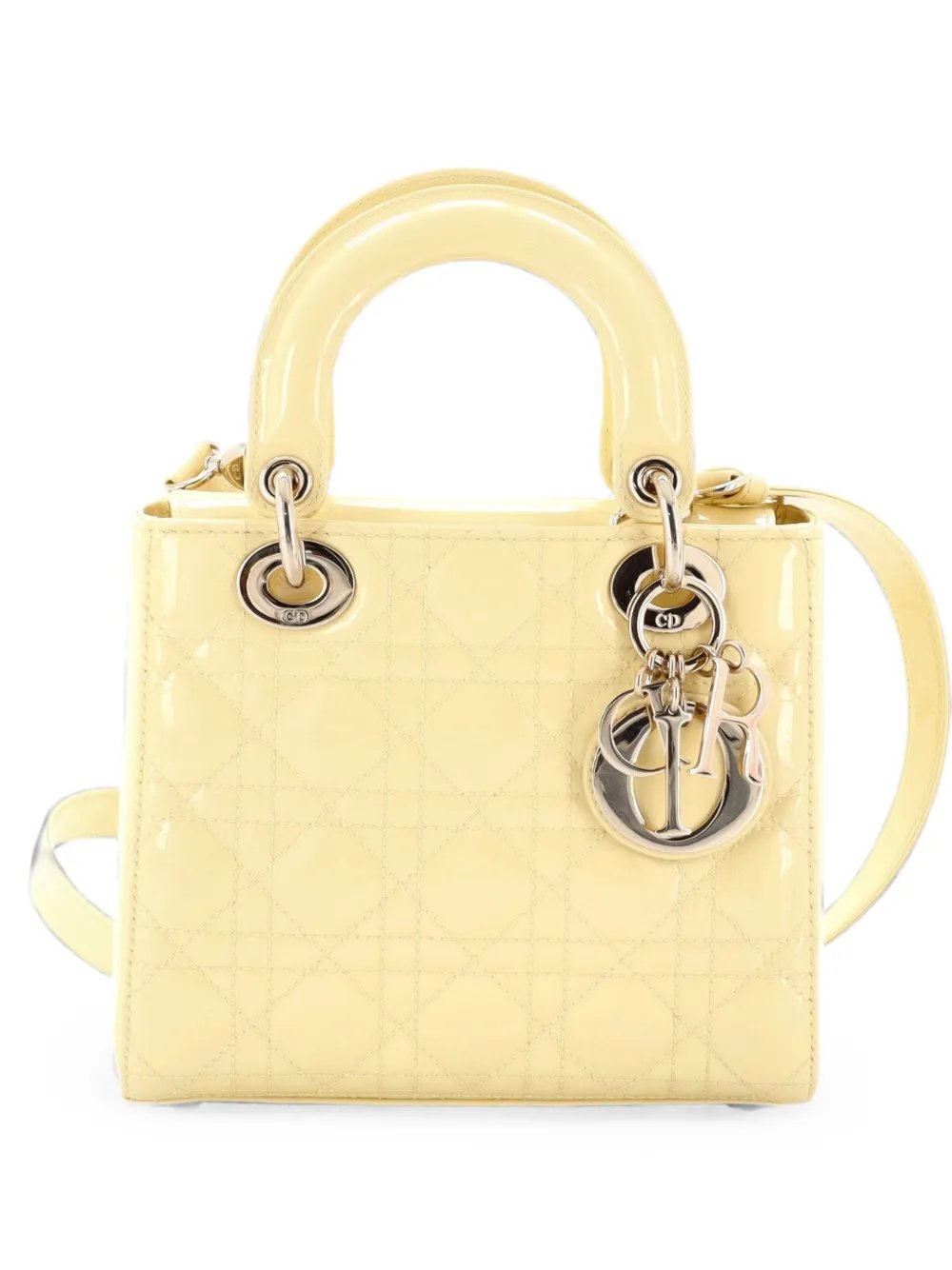 Lady Dior Bag Cannage Quilt Patent Small satchel