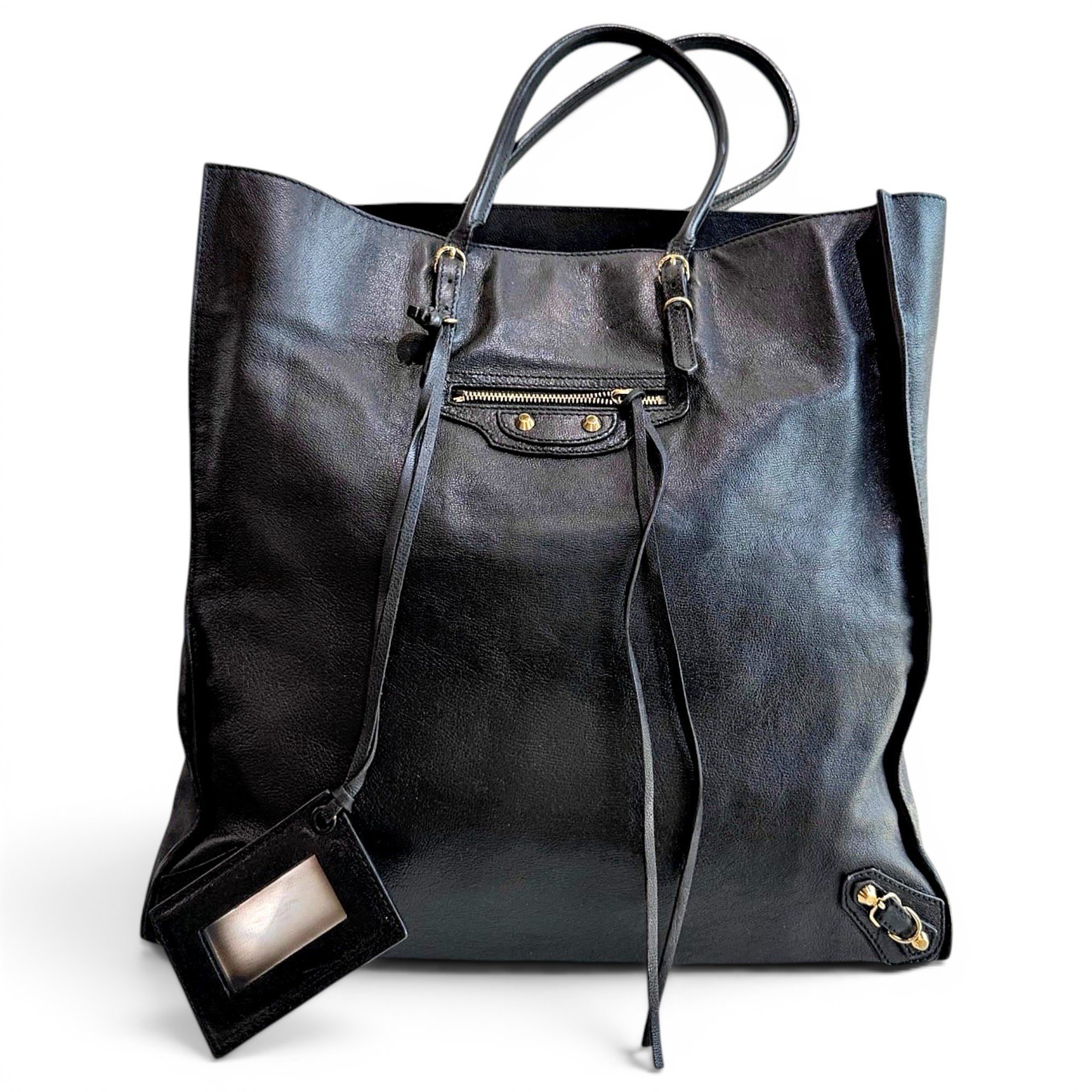 Papier leather tote