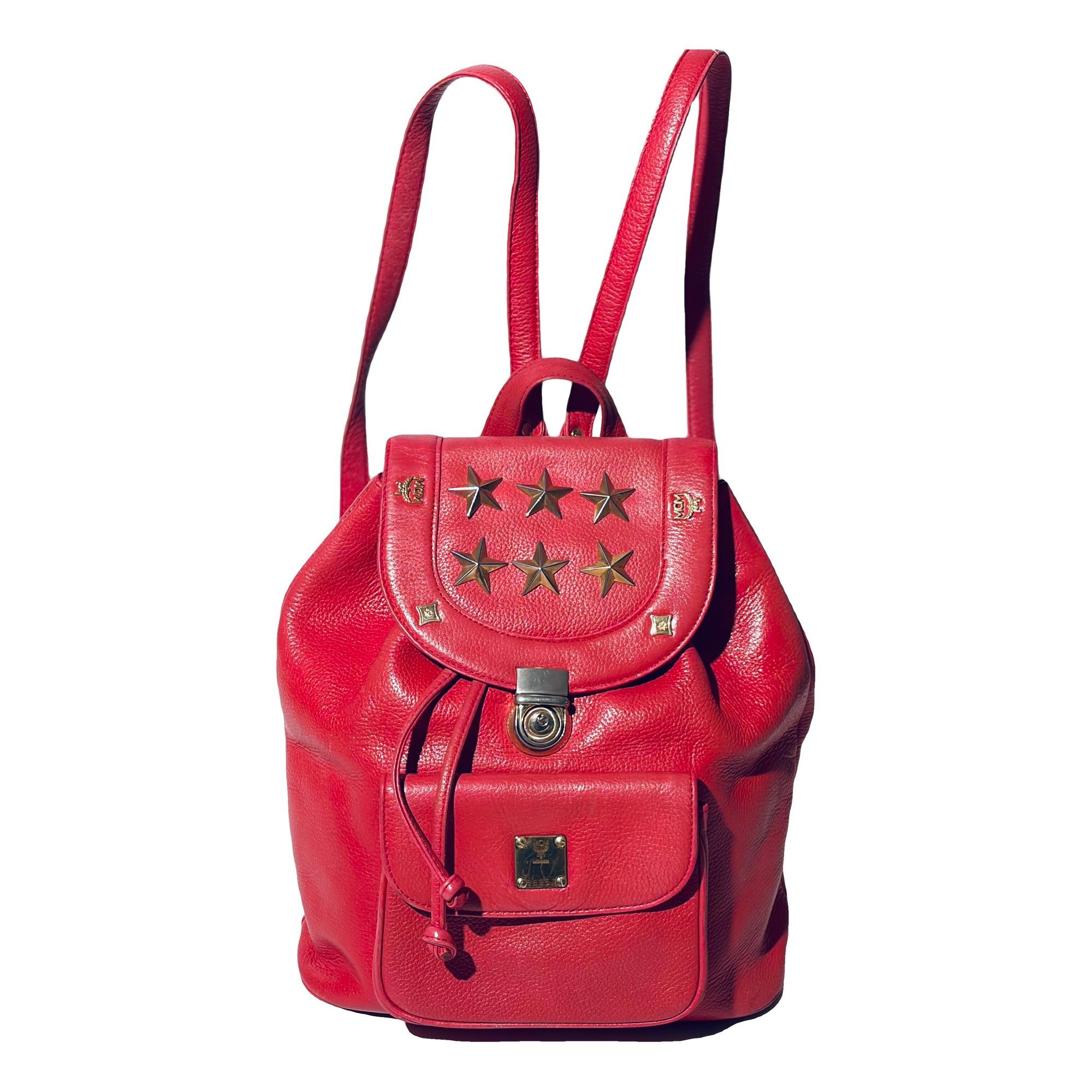 Leather backpack