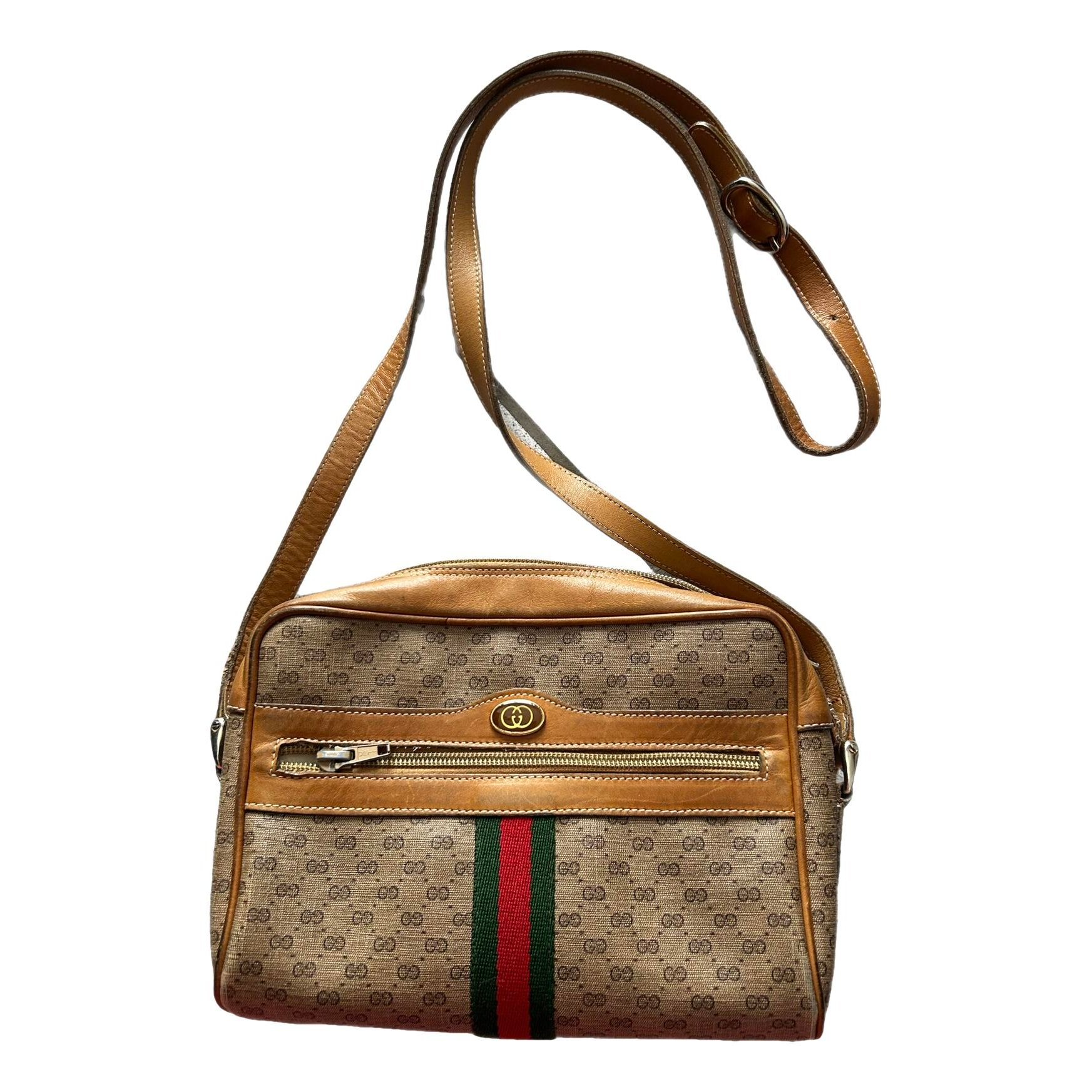 Ophidia leather crossbody bag