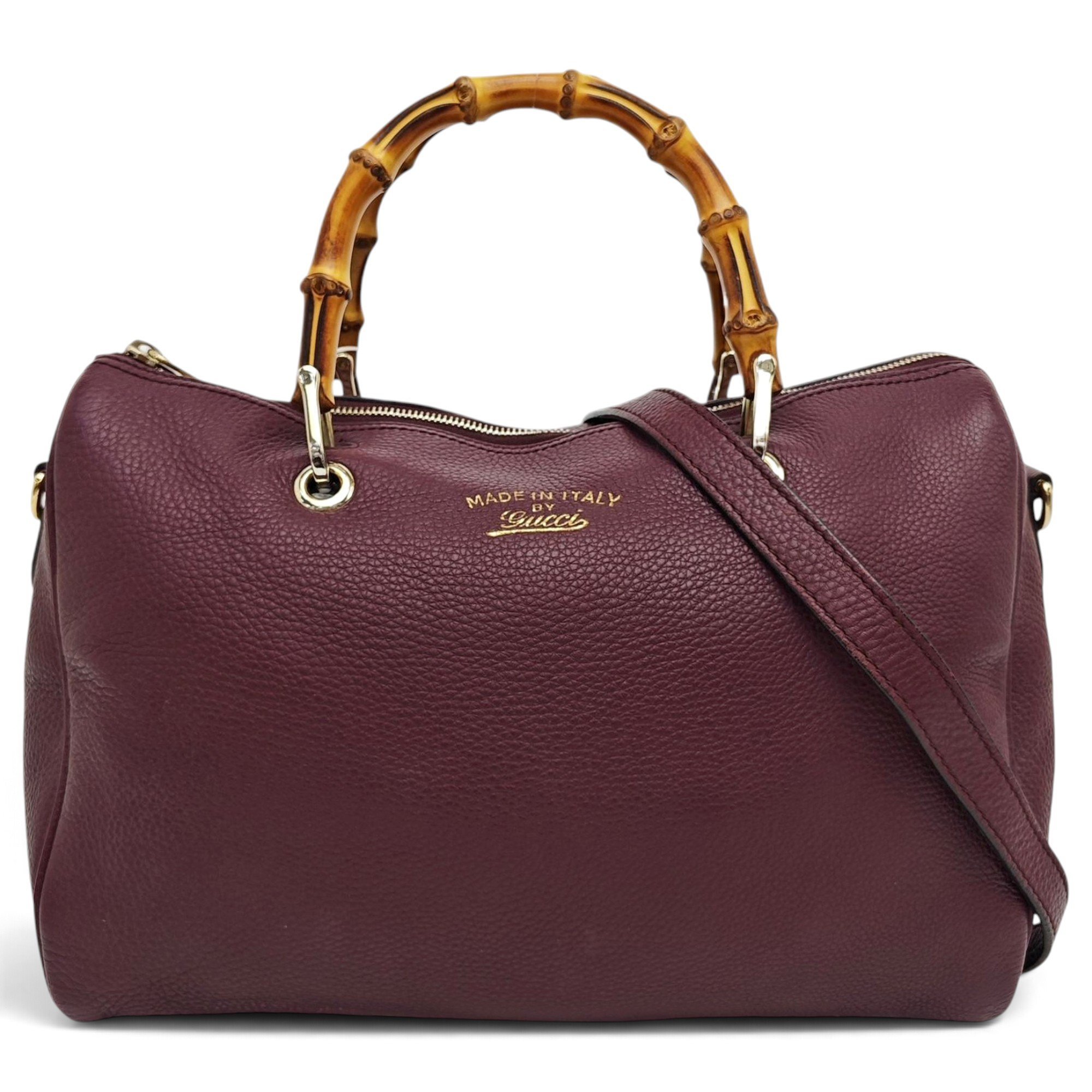 Bamboo Shopper leather tote