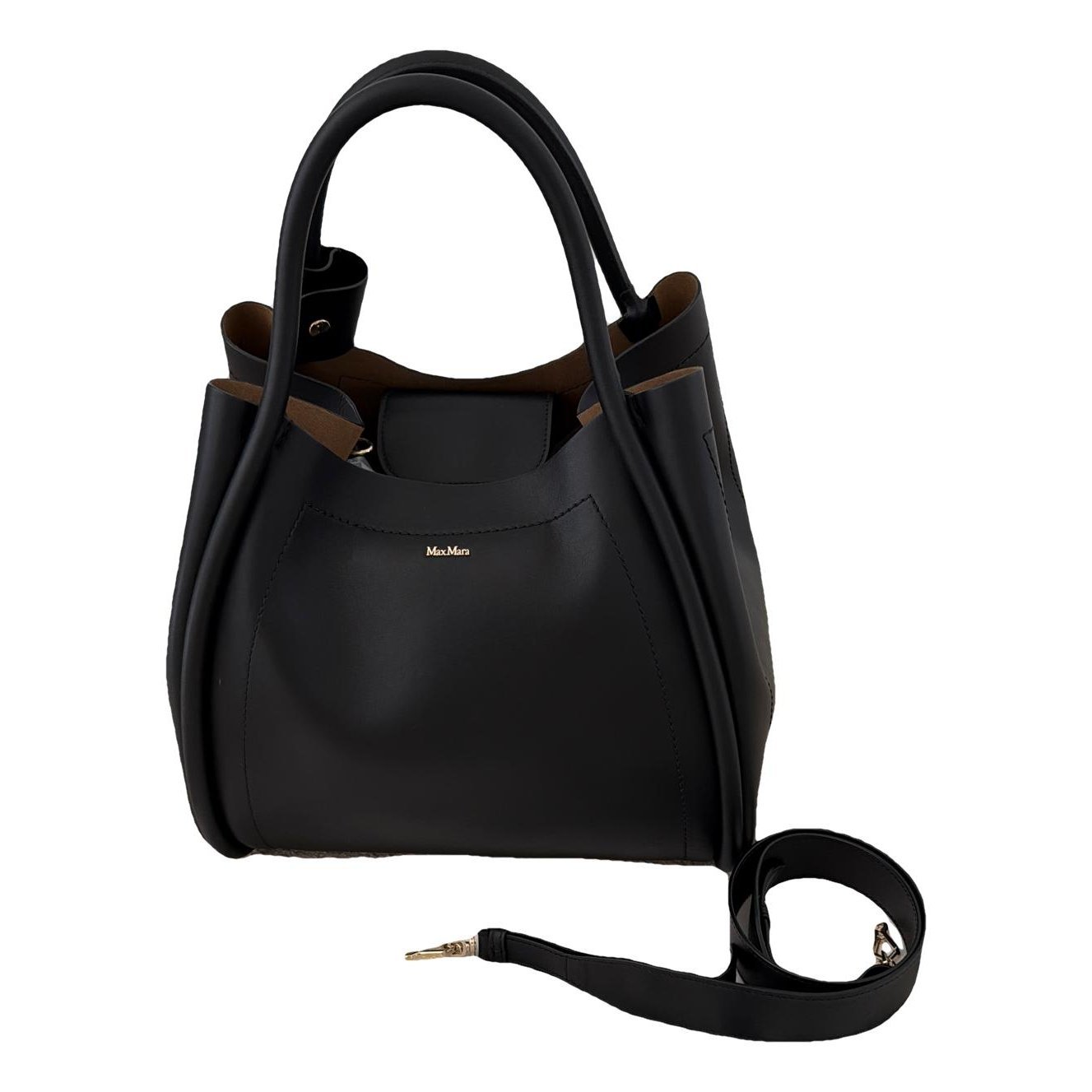 Marine leather handbag