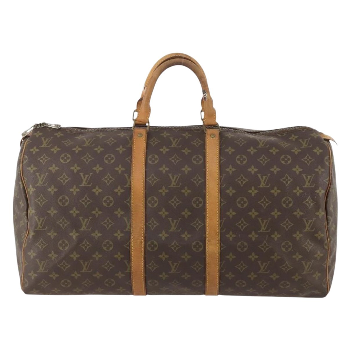Keepall leather travel bag