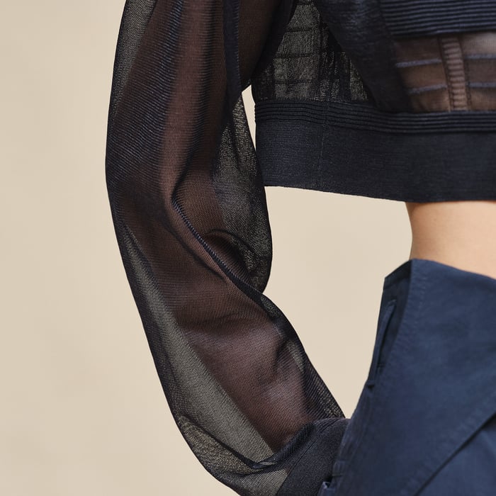 Bleu Noir Long-sleeve Sweater