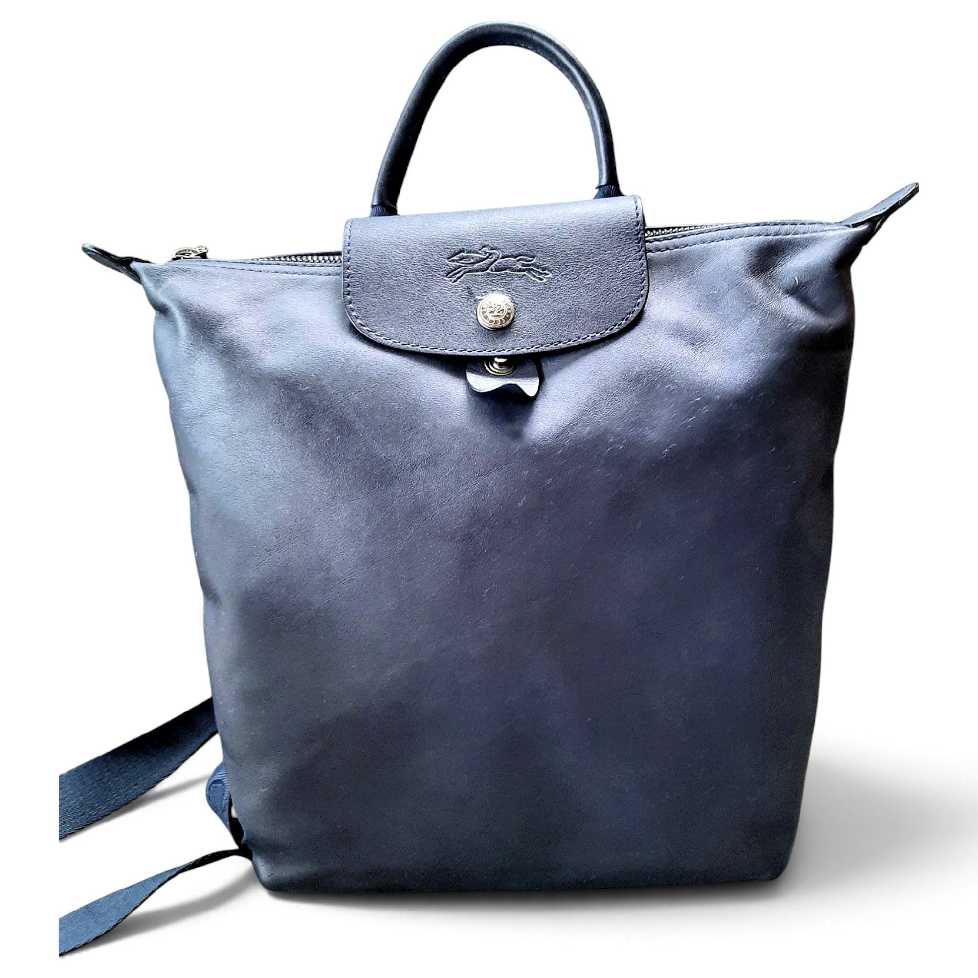 Longchamp Pliage leather backpack