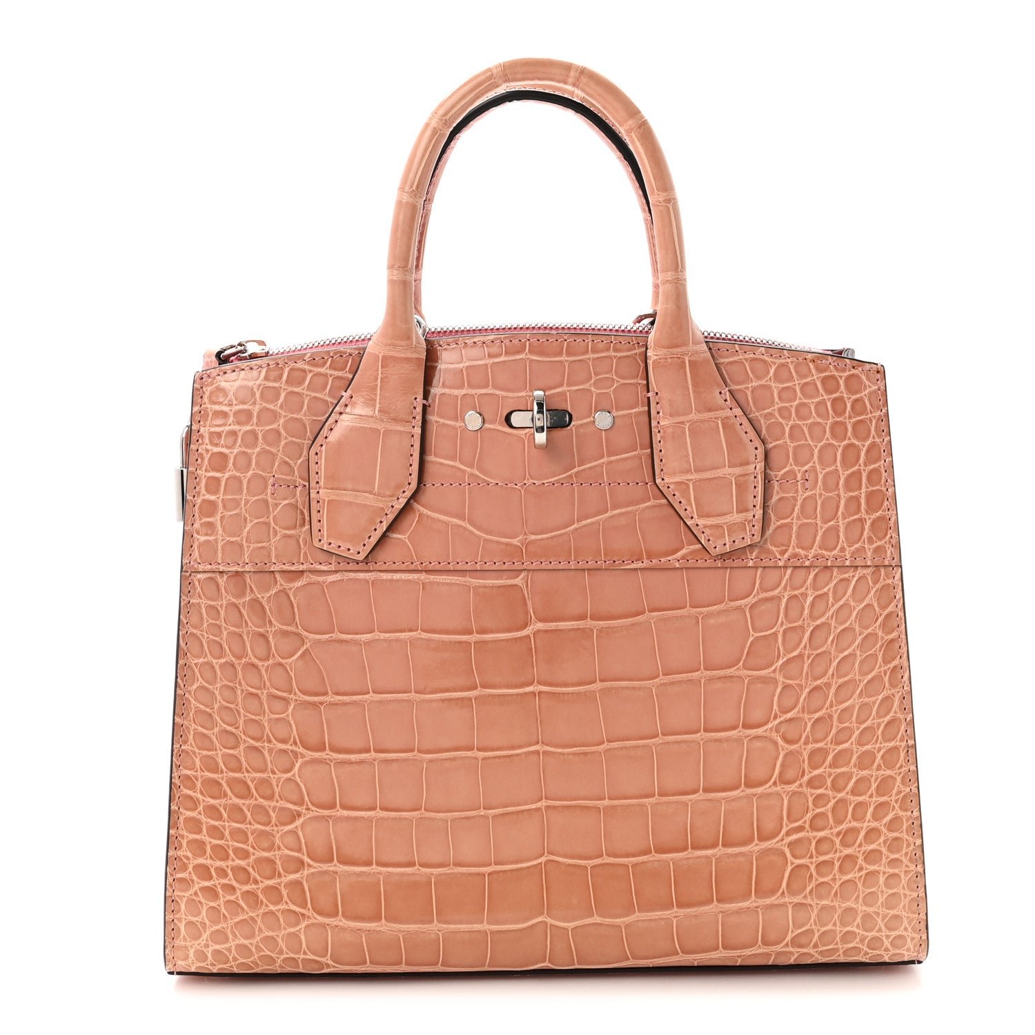 Louis Vuitton Louis Vuitton Alligator City Steamer PM Sienna Nude