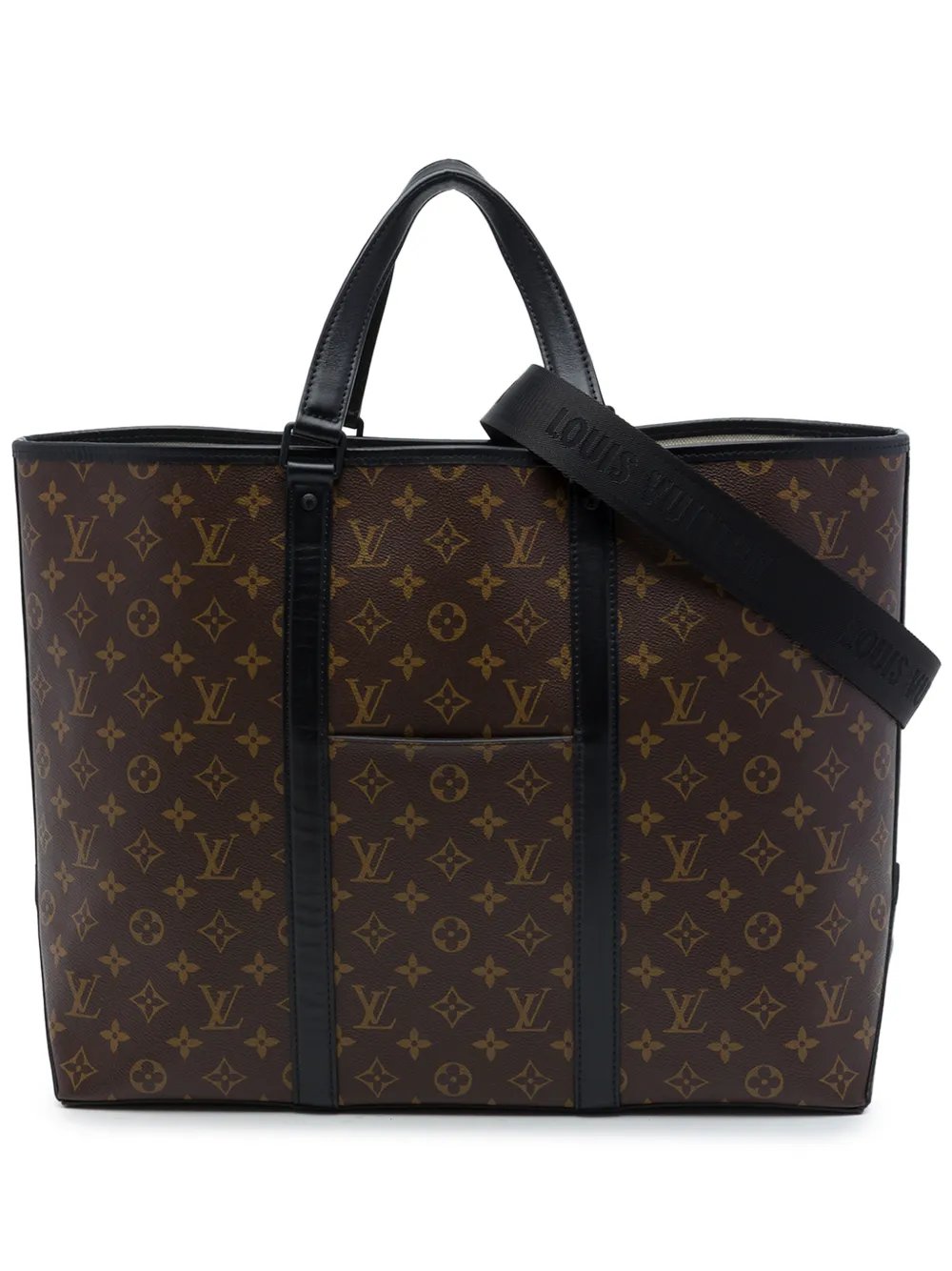 2021-2026 Monogram Macassar Weekend Tote GM satchel