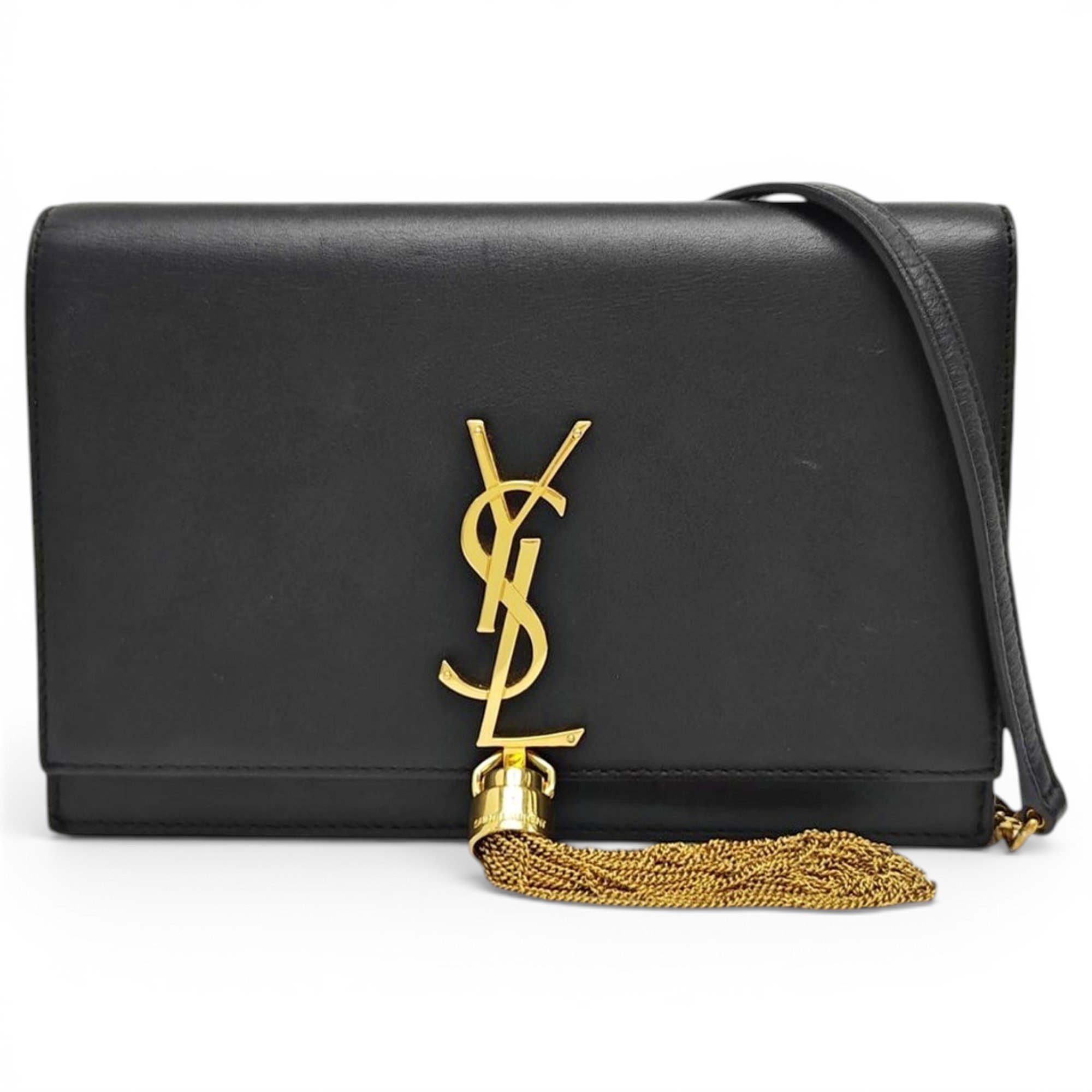 Pompom Kate leather handbag