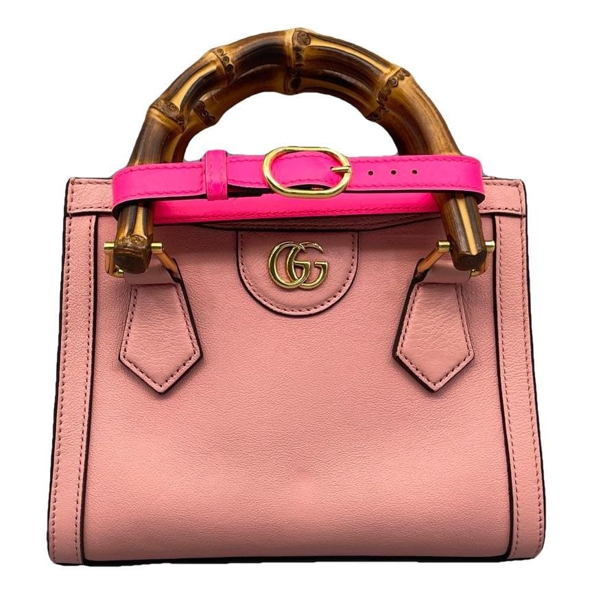 Diana Bamboo leather handbag
