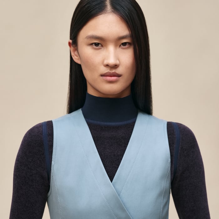 Bleu Adriatique Wraparound Dress