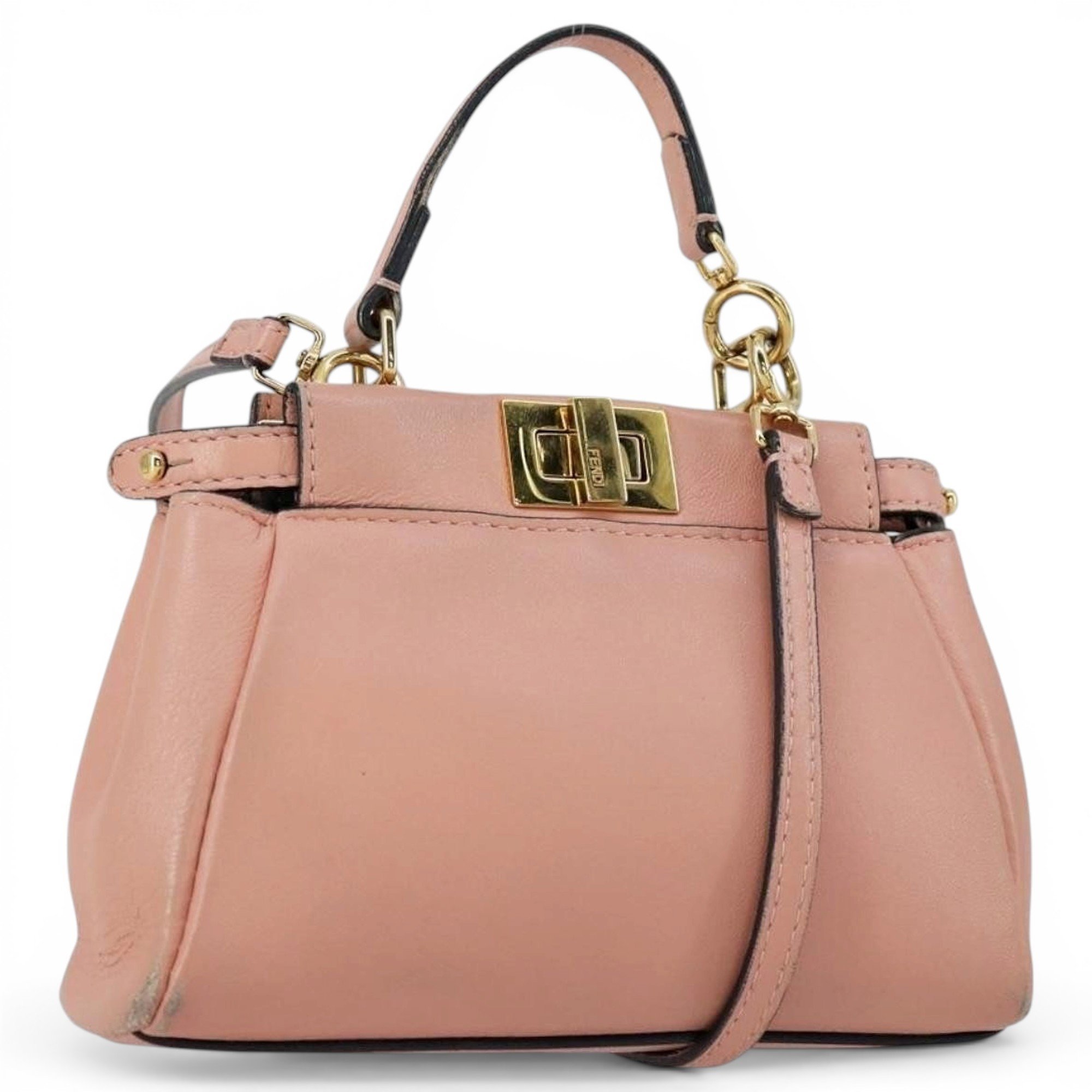 Peekaboo leather handbag