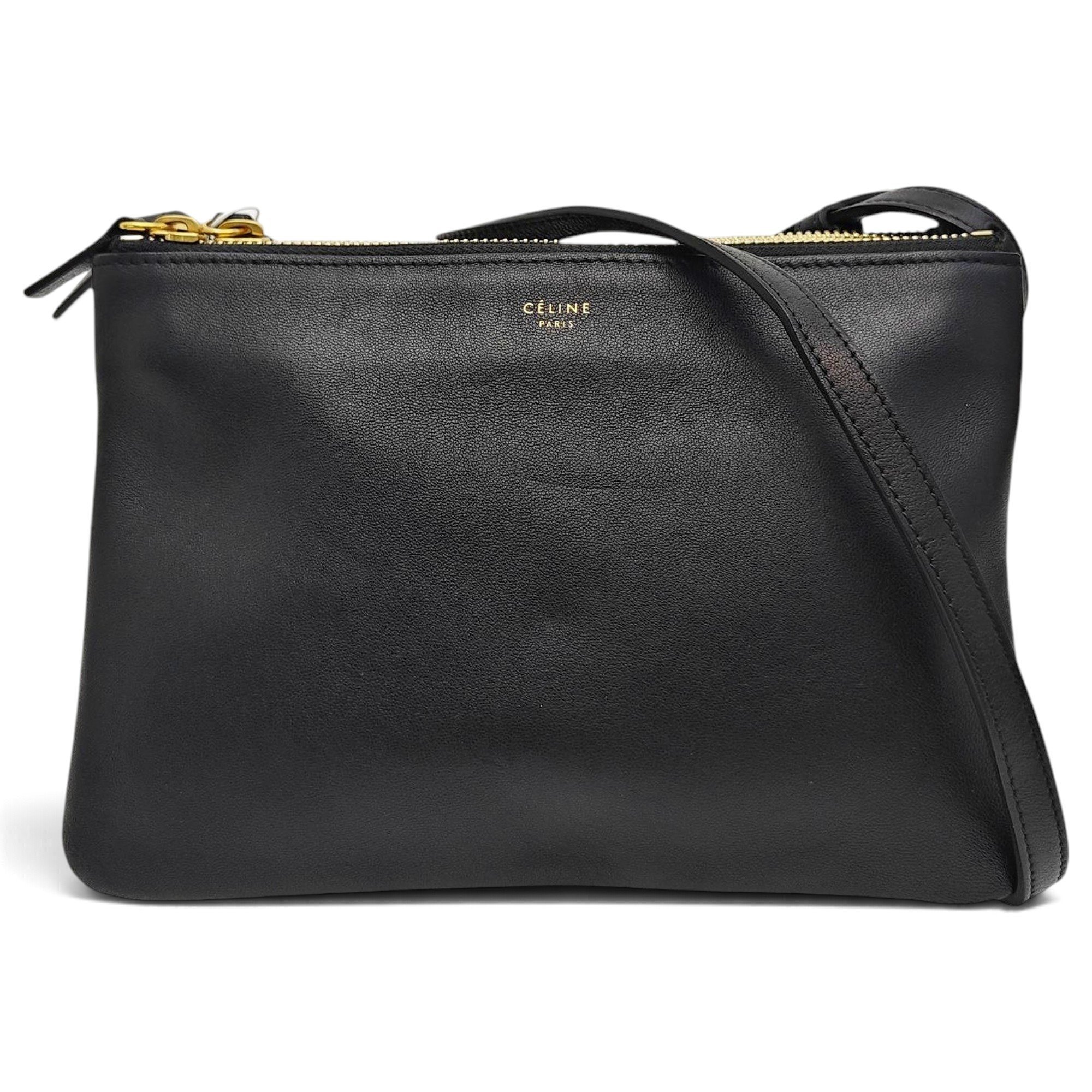 Trio leather crossbody bag