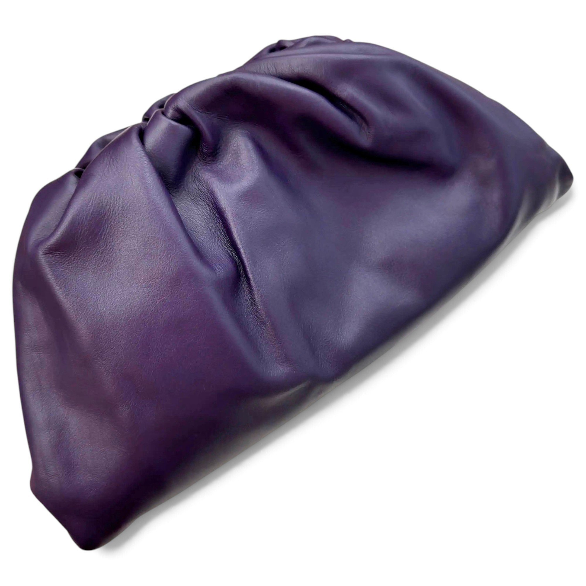 Pouch leather handbag