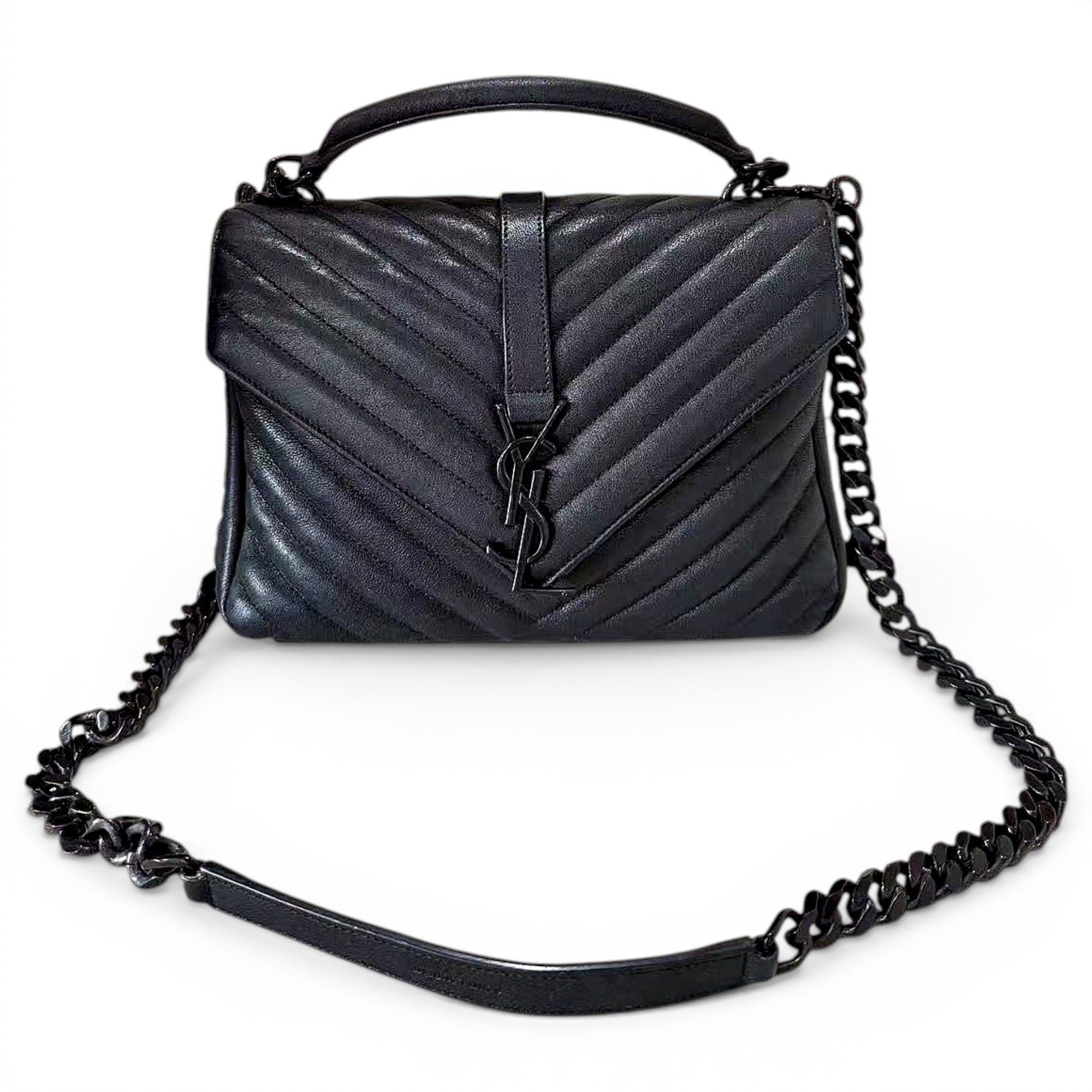 Collége monogramme leather handbag