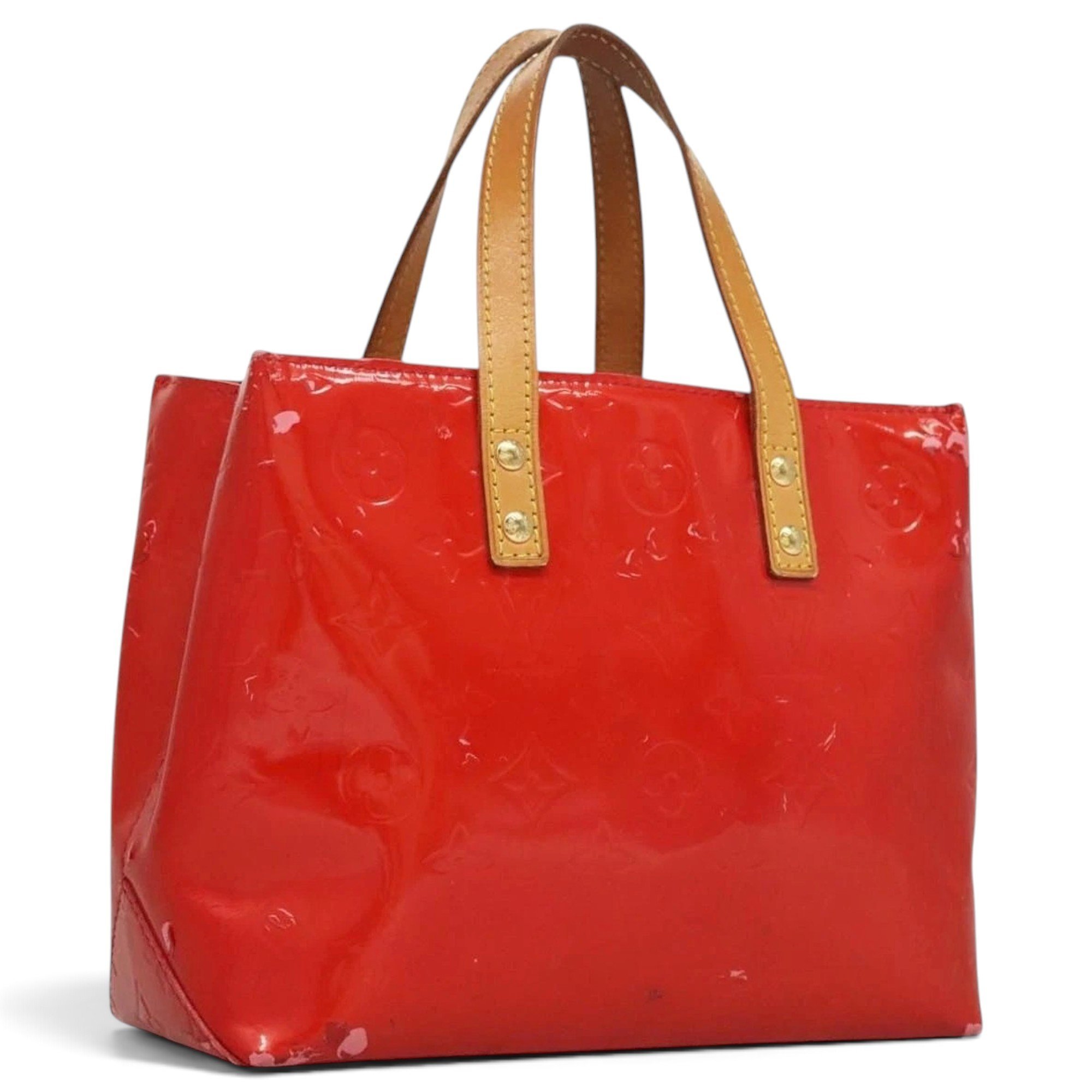 Patent leather handbag