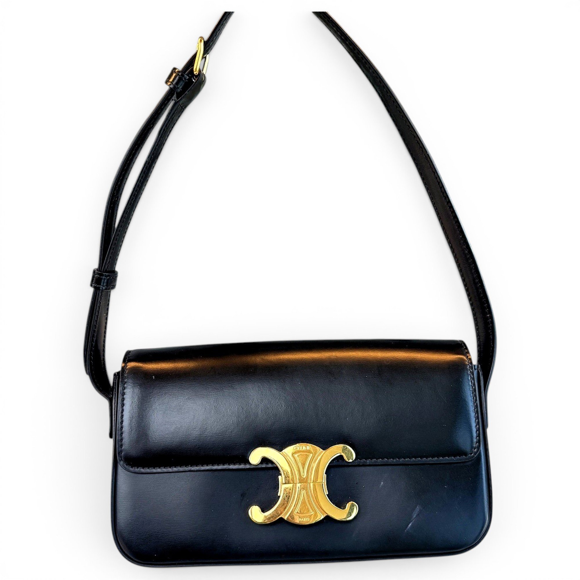 Triomphe leather handbag