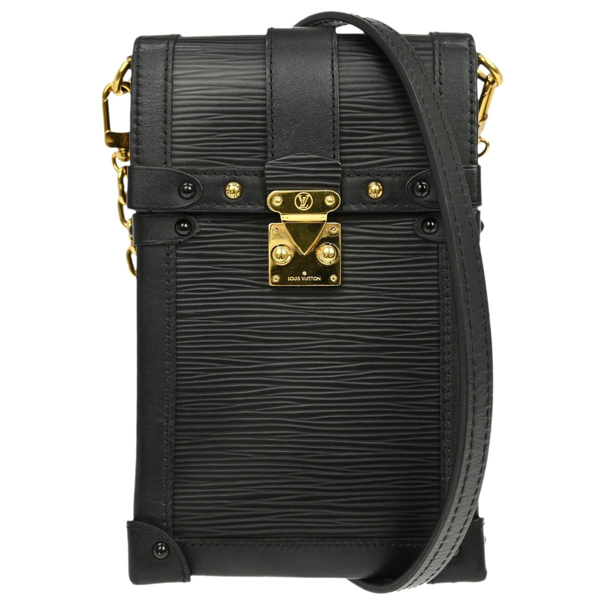 Pochette Trunk leather clutch bag