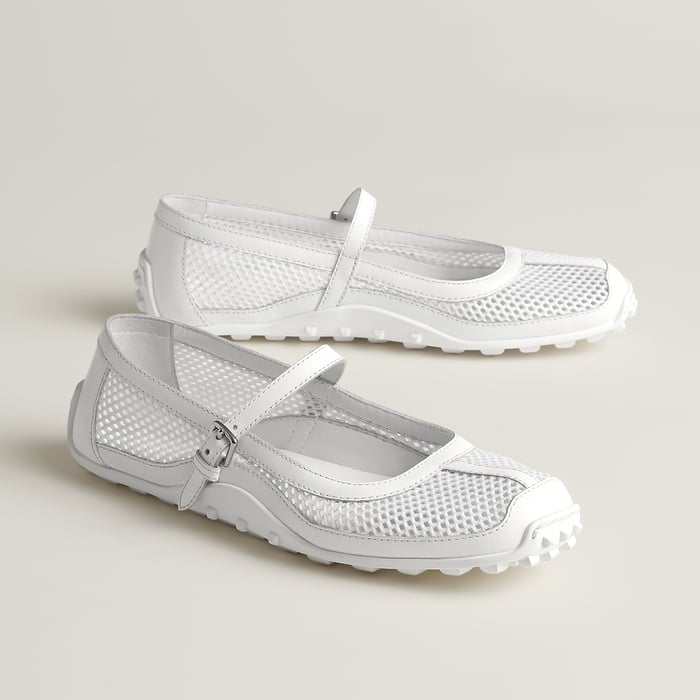 Blanc Kichu Ballet Flat