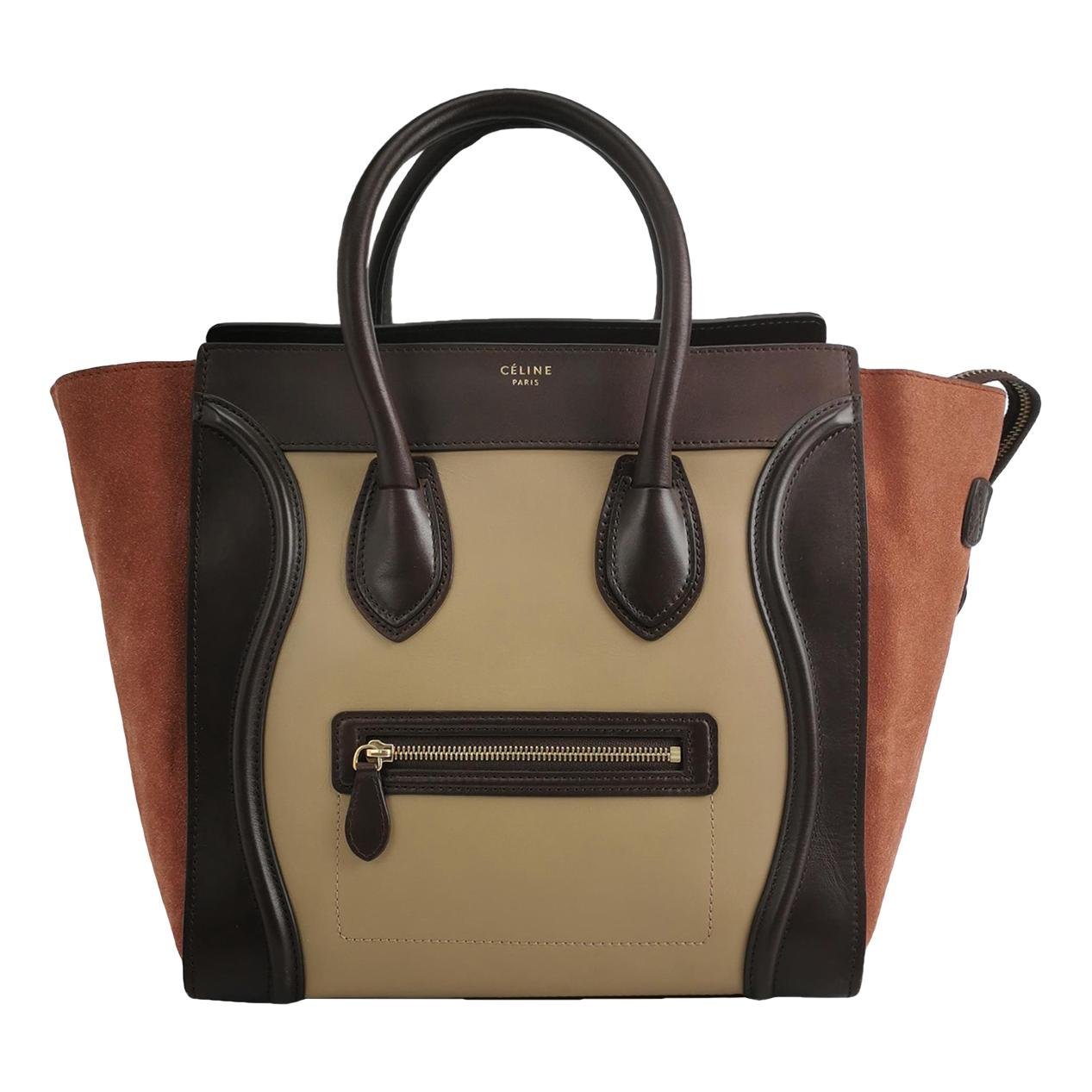 Luggage leather handbag