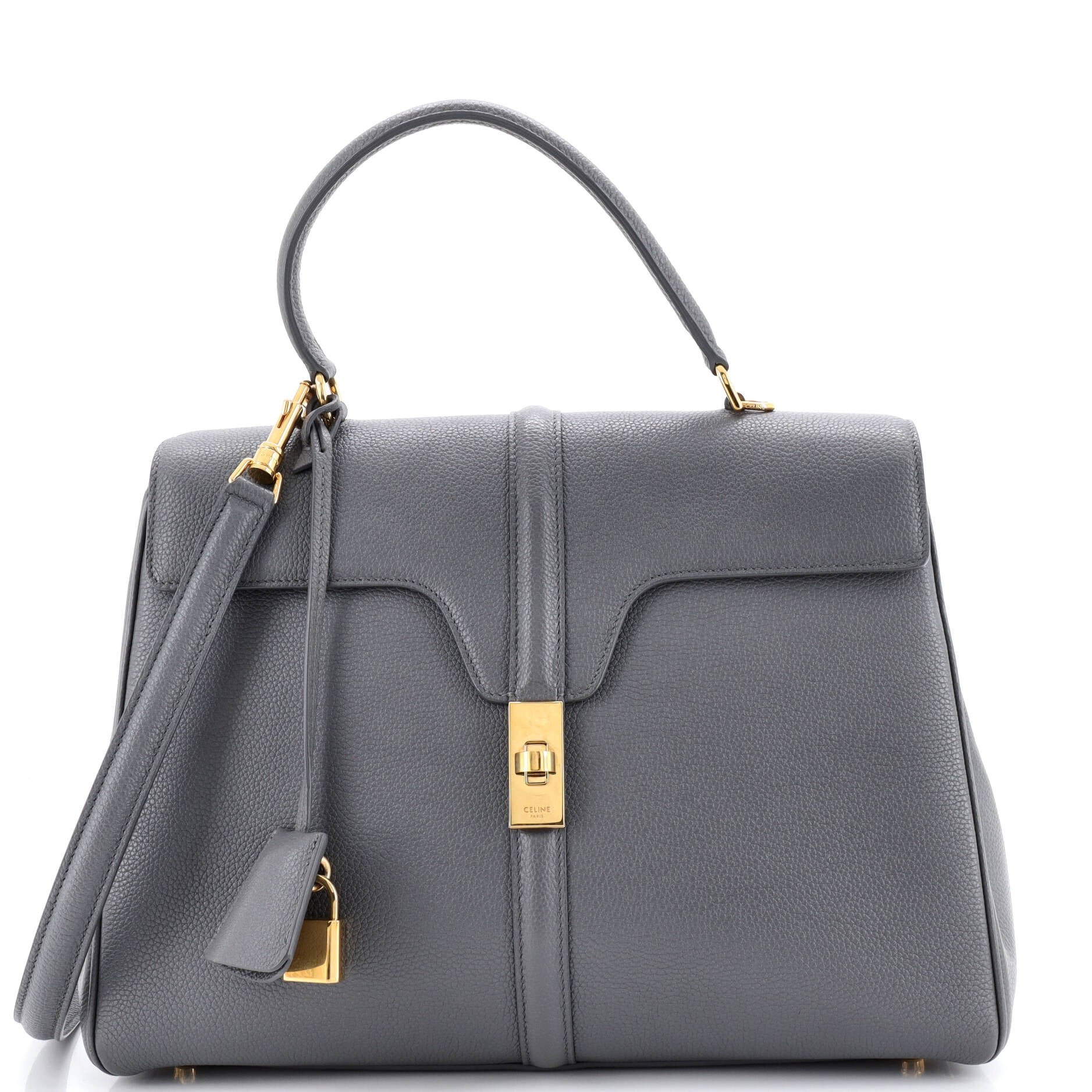 16 Top Handle Bag Grained Calfskin Medium