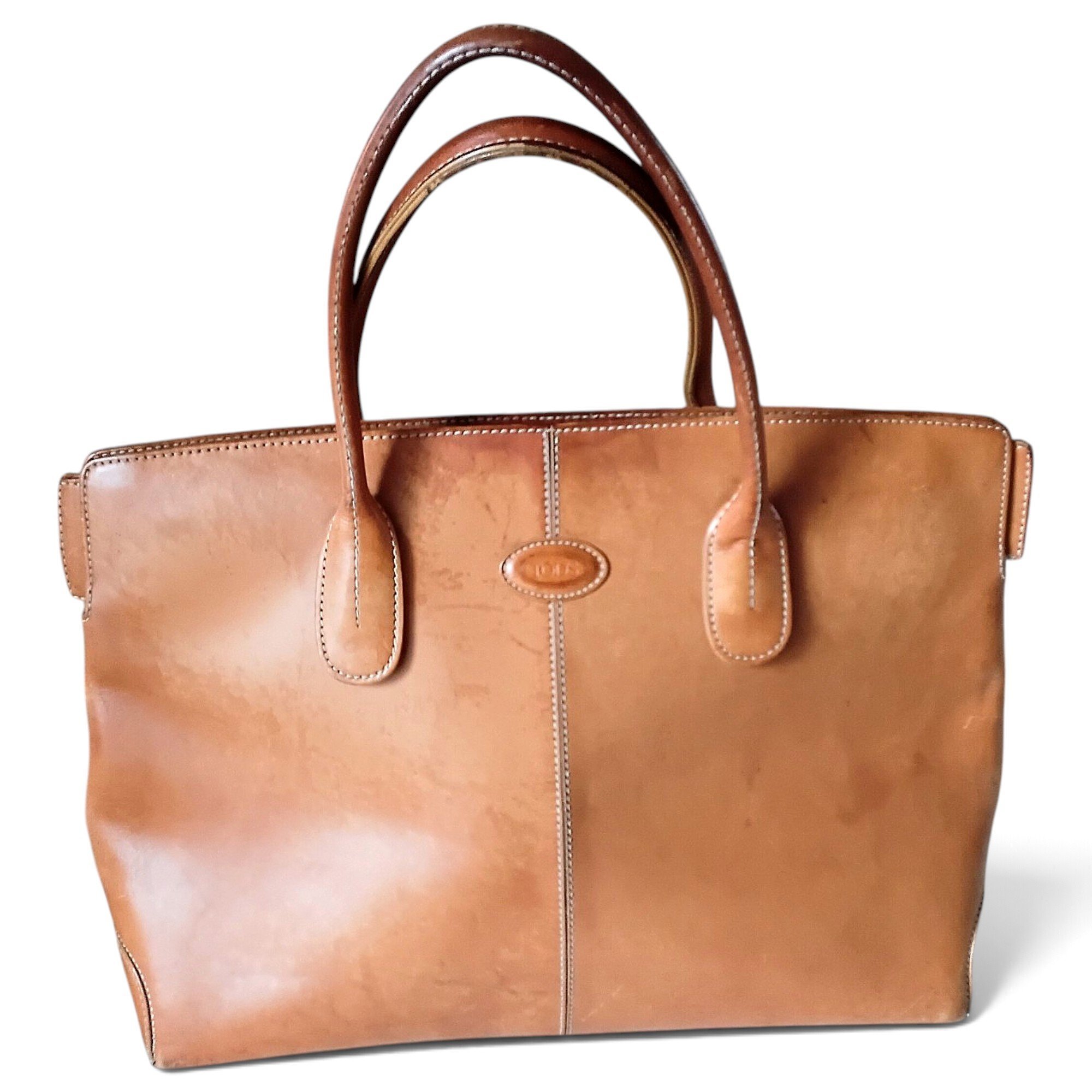 Leather tote