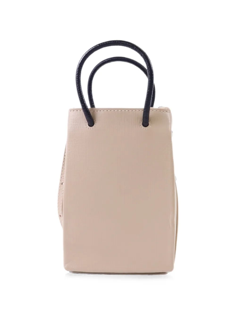 logo-print leather phone holder bag