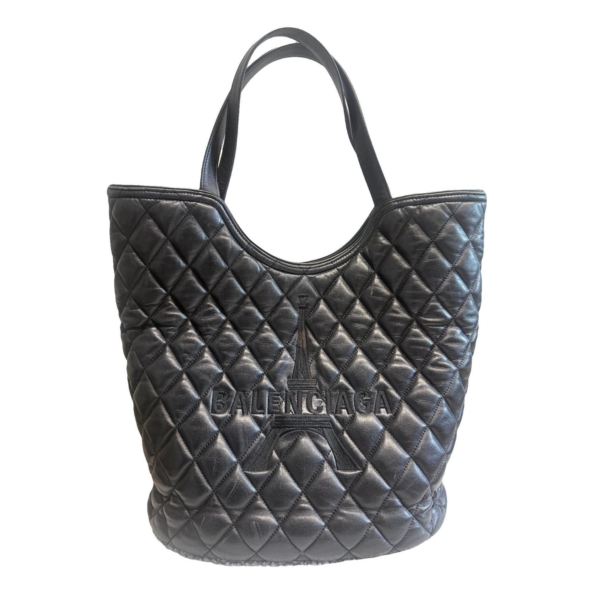 Leather tote