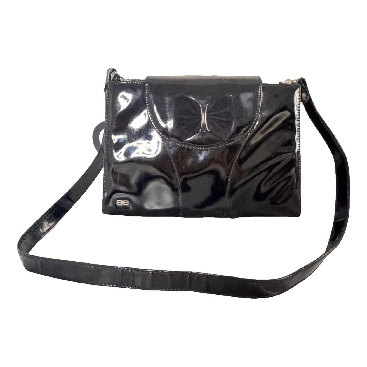 Patent leather clutch bag