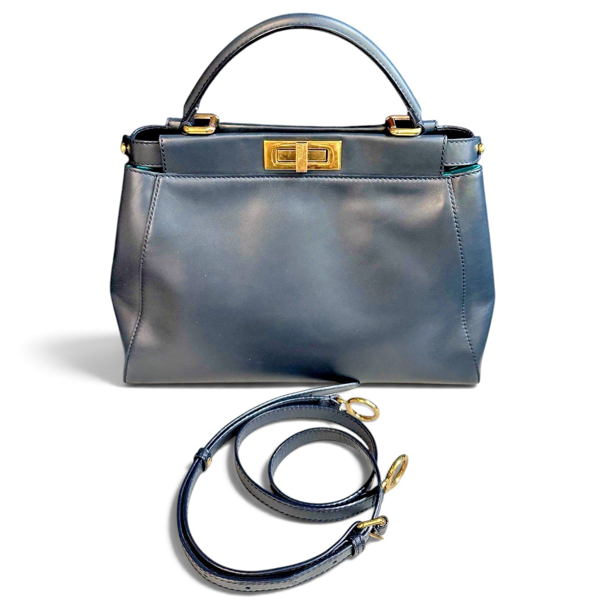 Peekaboo leather bag