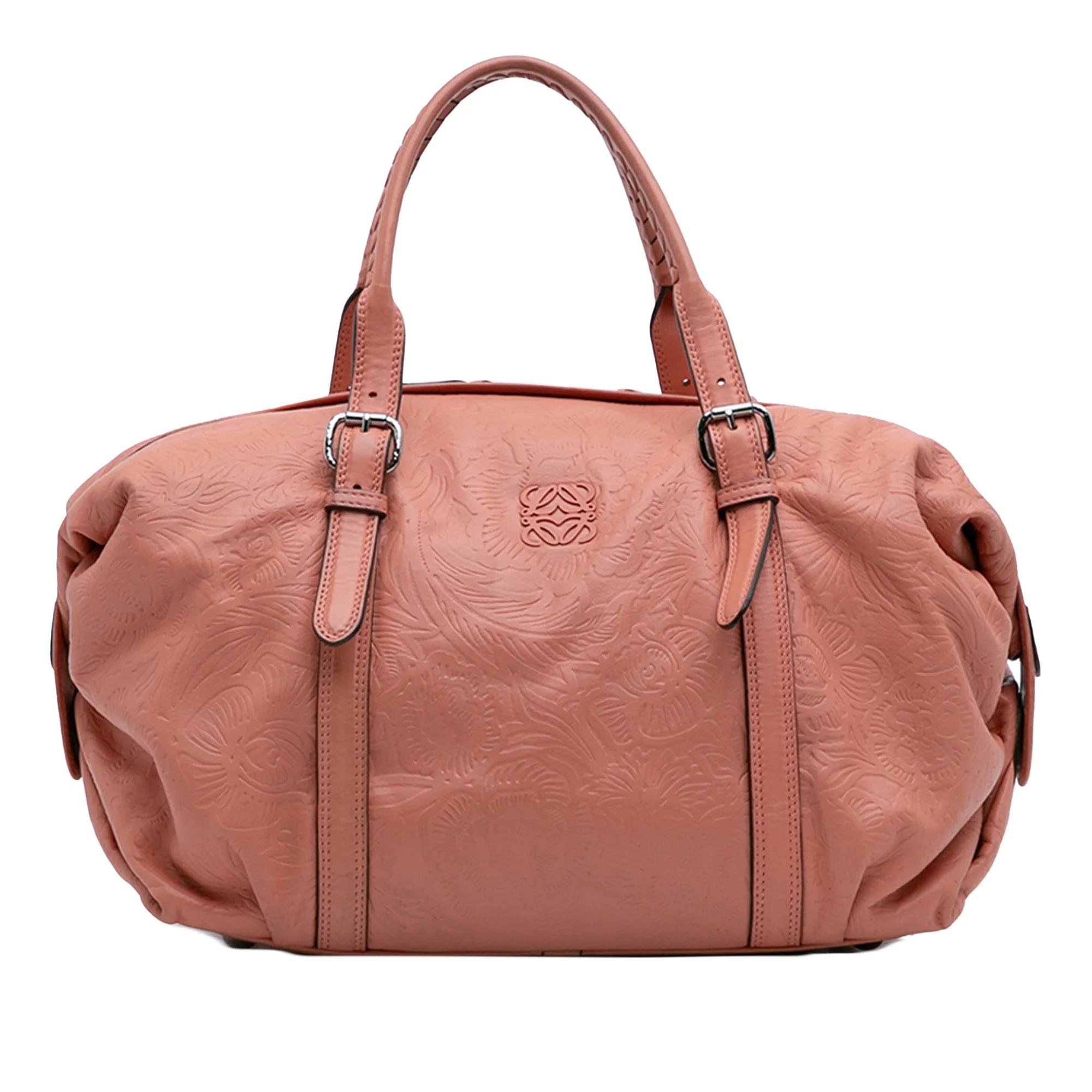 Anagram pony-style calfskin handbag