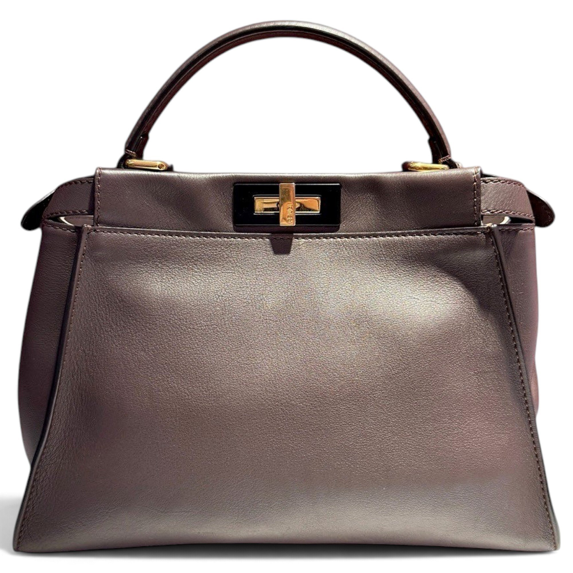 Peekaboo leather handbag