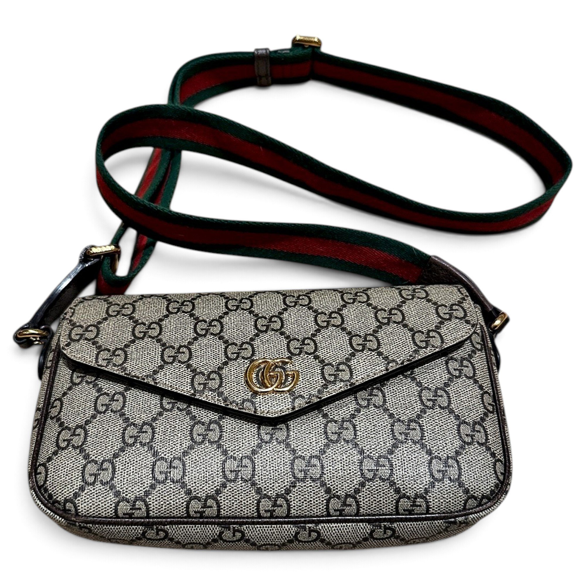 Ophidia GG leather crossbody bag