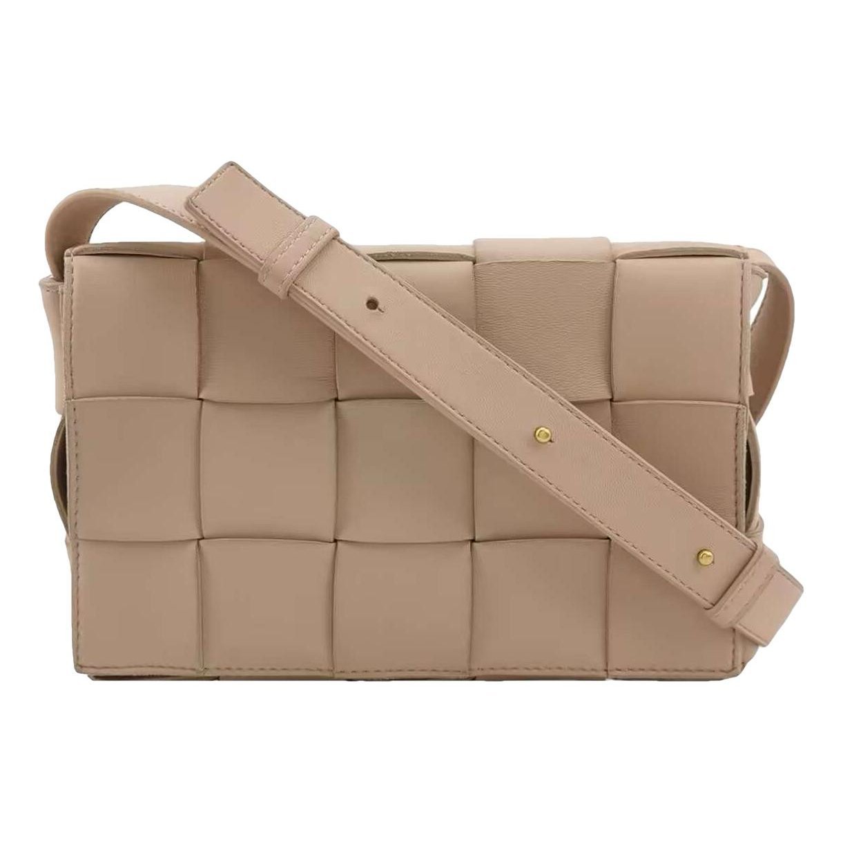 Cassette leather handbag