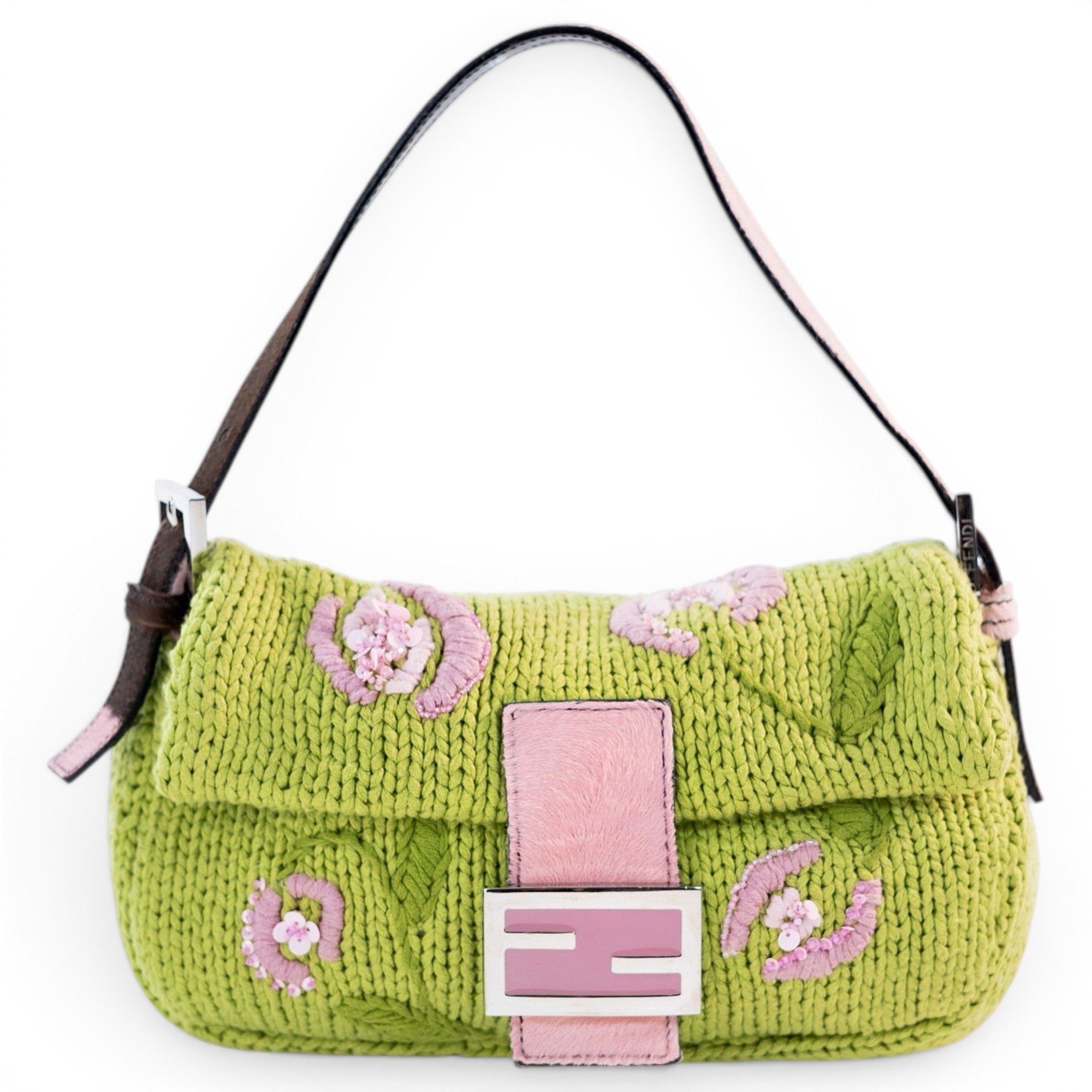 Fendi Baguette wool handbag