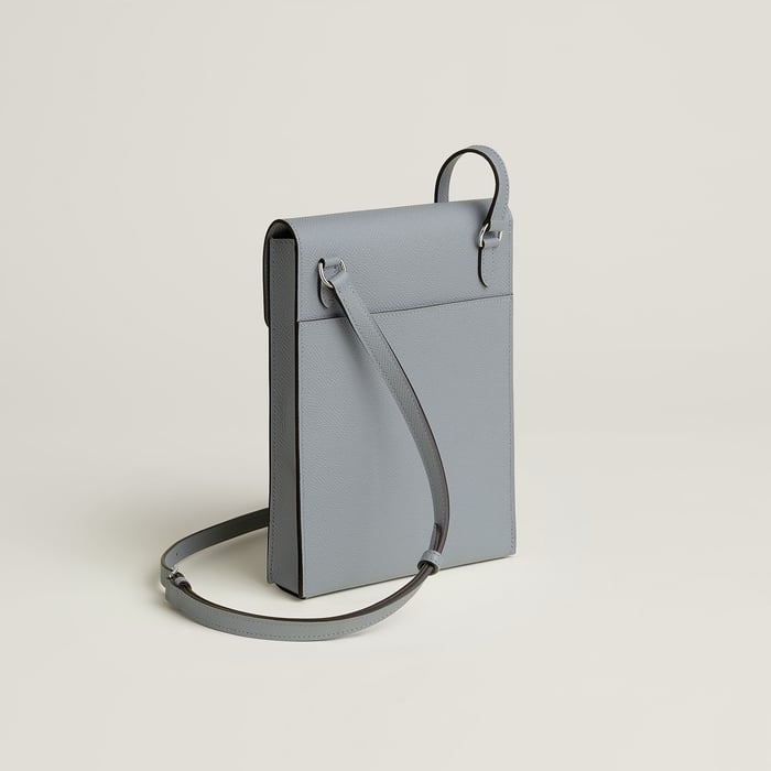 Gris Pantin Hermèsnap Vertical to Go Pouch