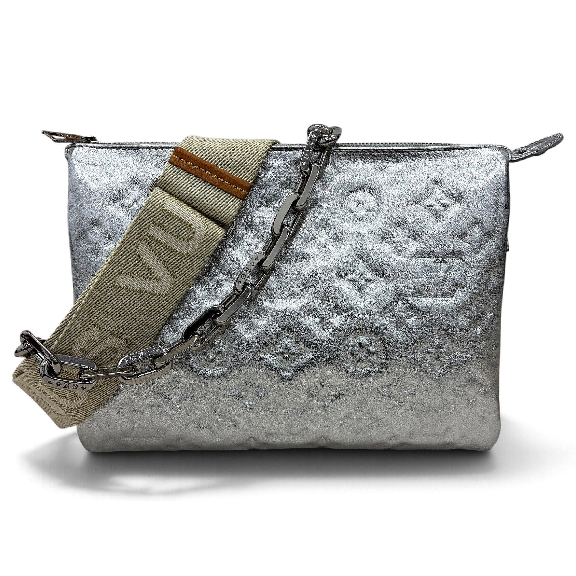 Coussin leather handbag