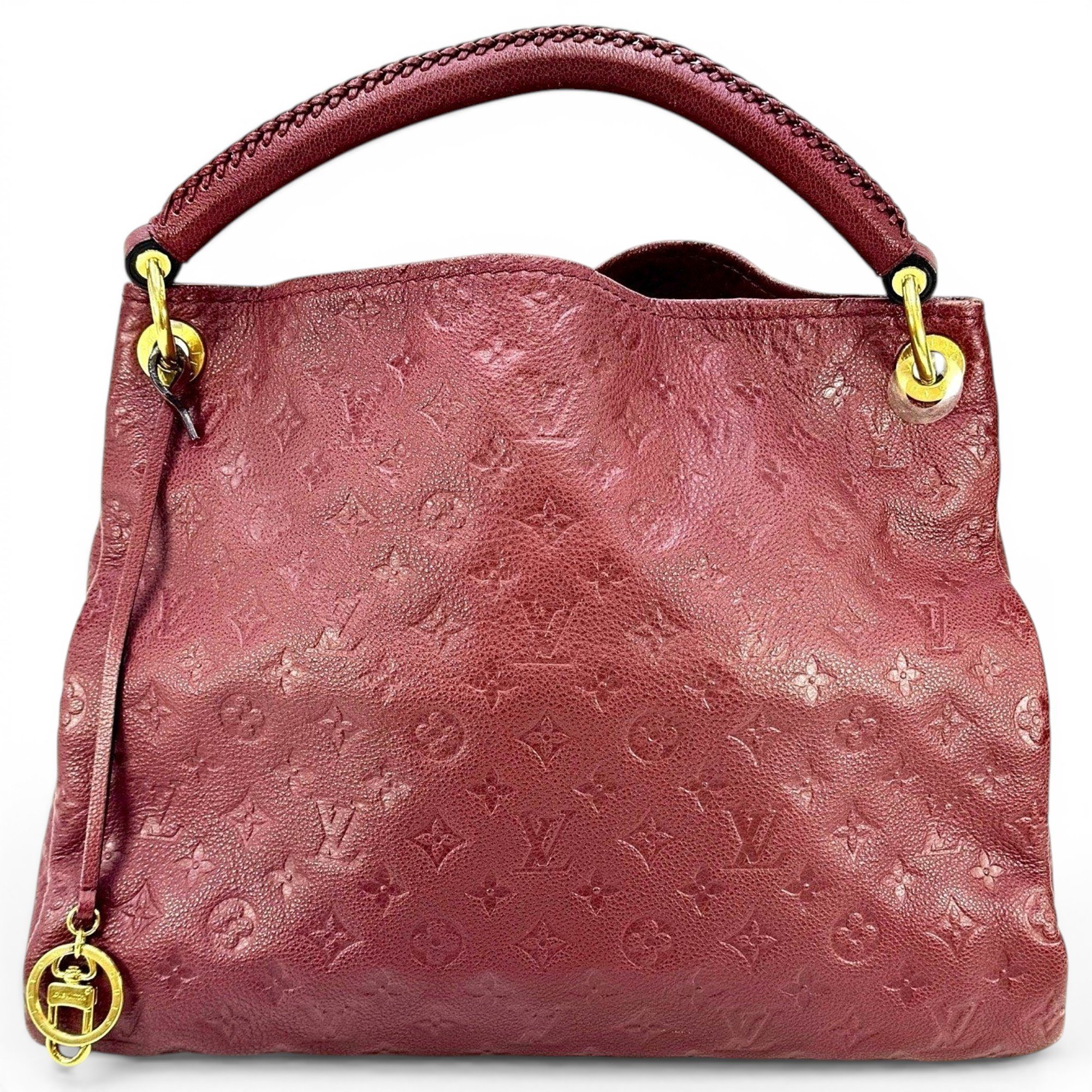 Artsy leather handbag