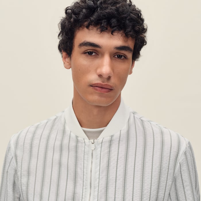 Blanc Rib-trim Jacket