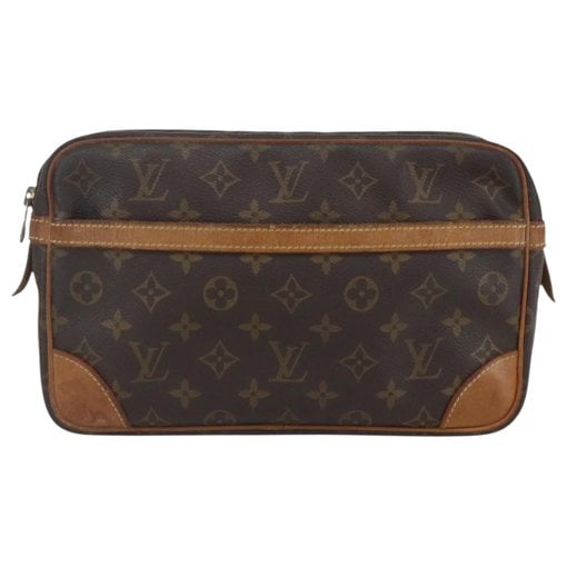 Leather clutch bag