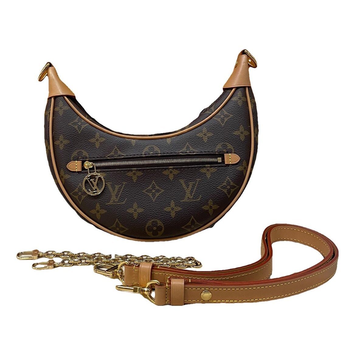 Loop leather handbag