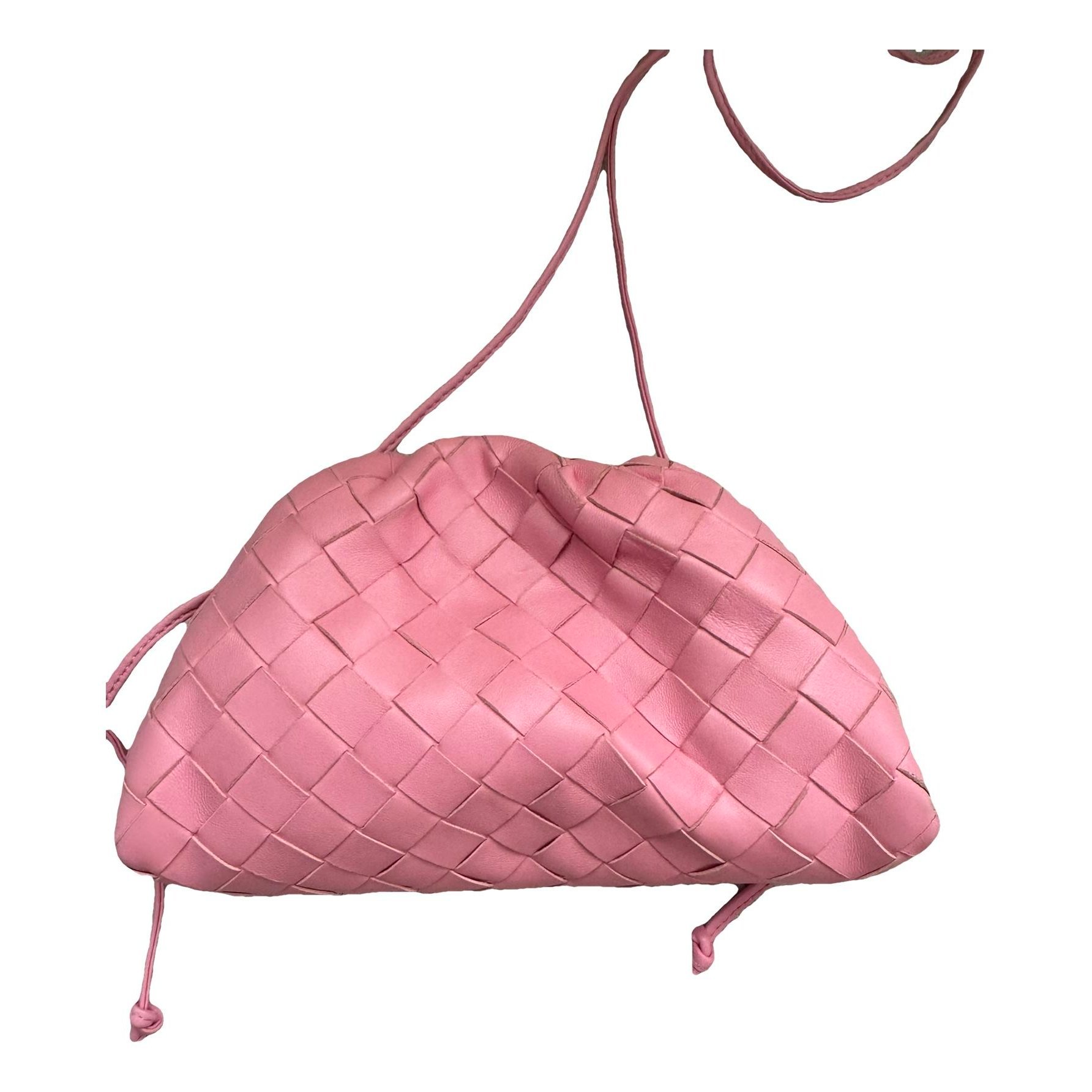Pouch leather clutch bag