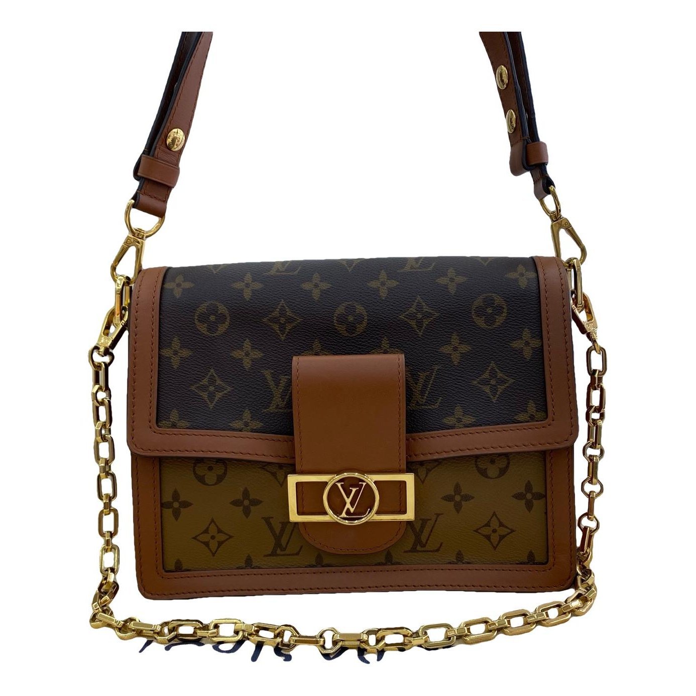 Dauphine leather handbag