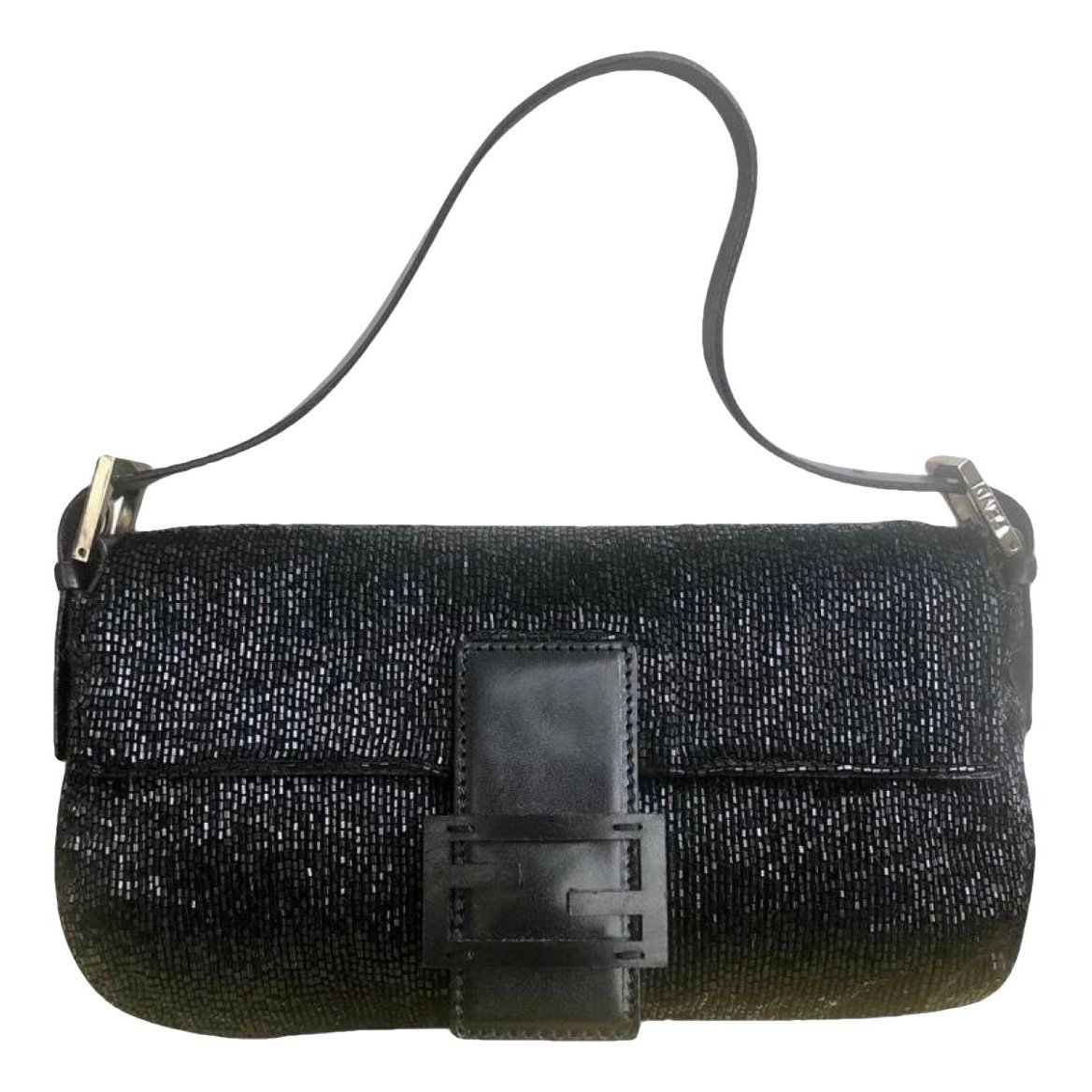 Baguette glitter handbag